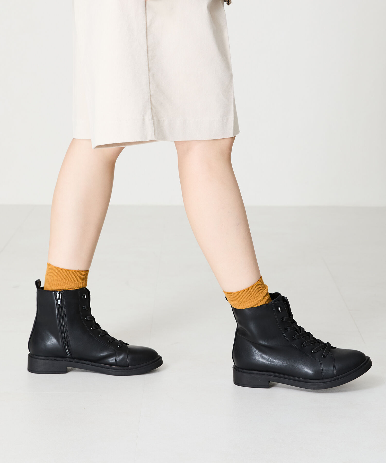 WA Oriental TRaffic「ゴム レースアップ ショートブーツ /42401」|ショートブーツ|