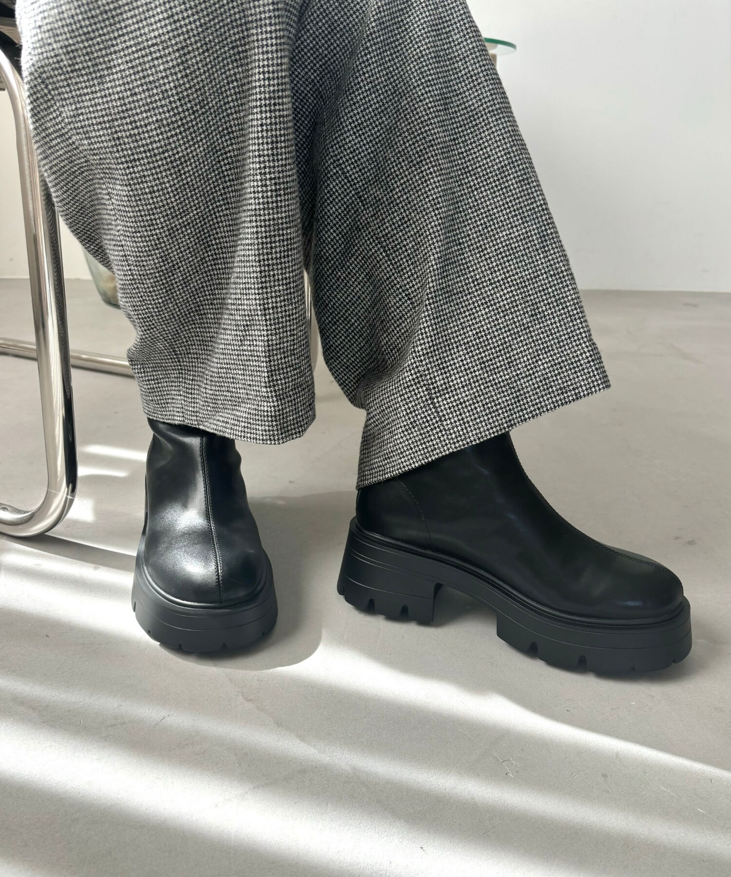 ORiental TRaffic「ソフト レザー 厚底 ショート ブーツ /41416」|ショートブーツ|