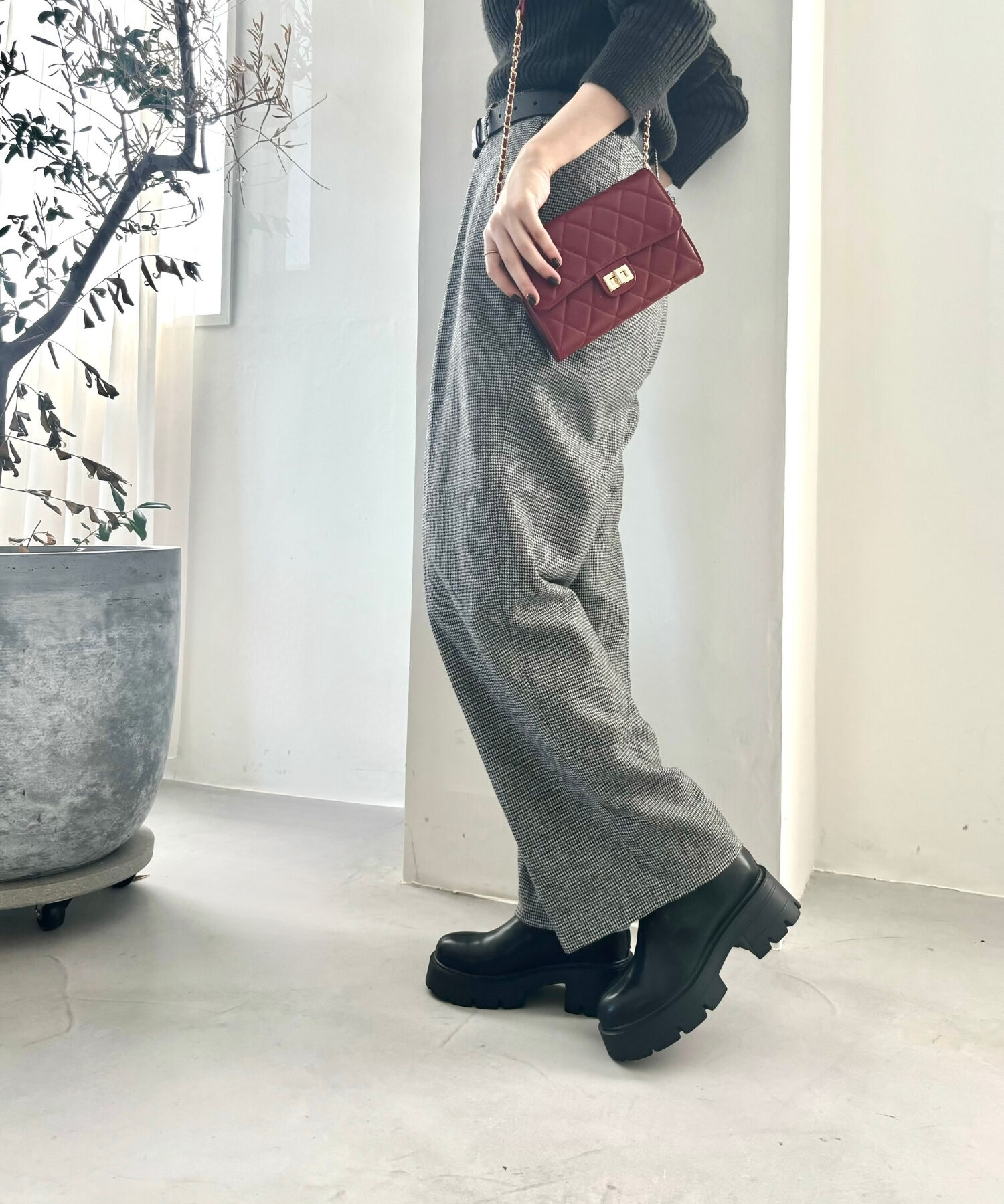 ORiental TRaffic「ソフト レザー 厚底 ショート ブーツ /41416」|ショートブーツ|