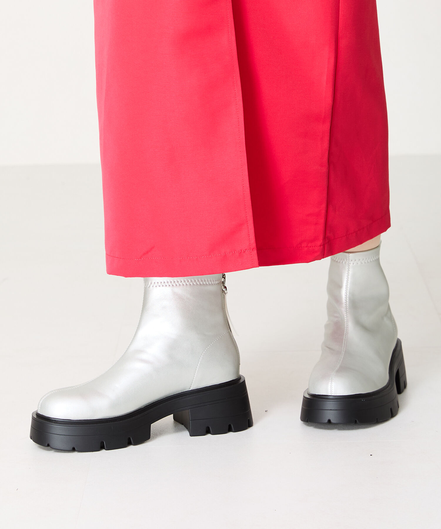 ORiental TRaffic「ソフト レザー 厚底 ショート ブーツ /41416」|ショートブーツ|