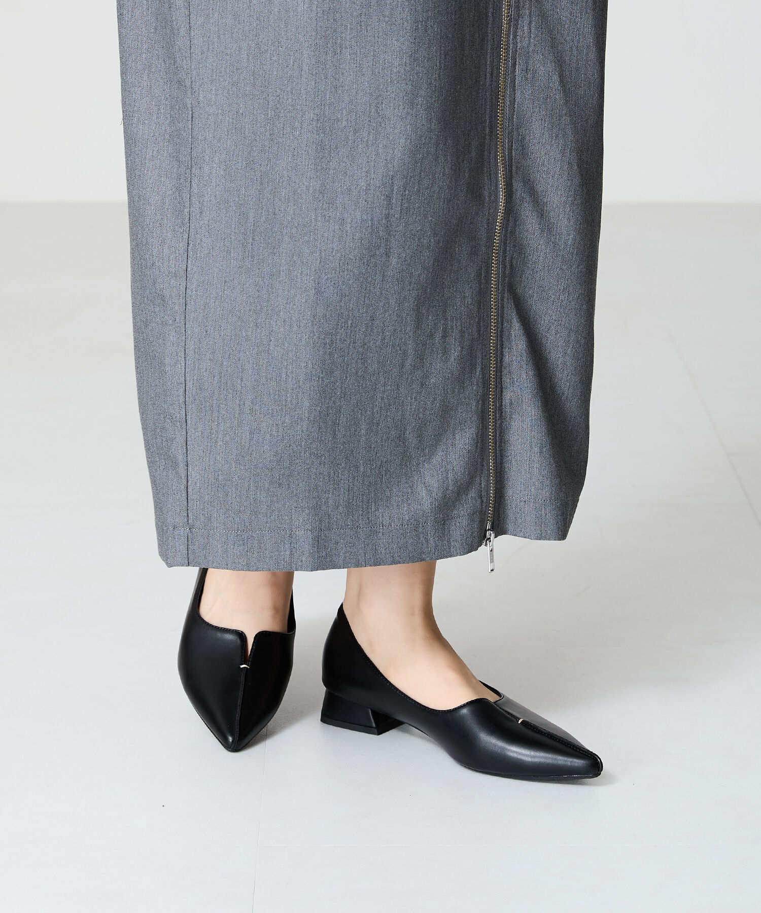 ORiental TRaffic「【WEB限定/累計2万足突破】フレア ヒール ポインテッドトゥ パンプス /45301 ヒール2.8ｃｍ 通勤靴 」|パンプス|