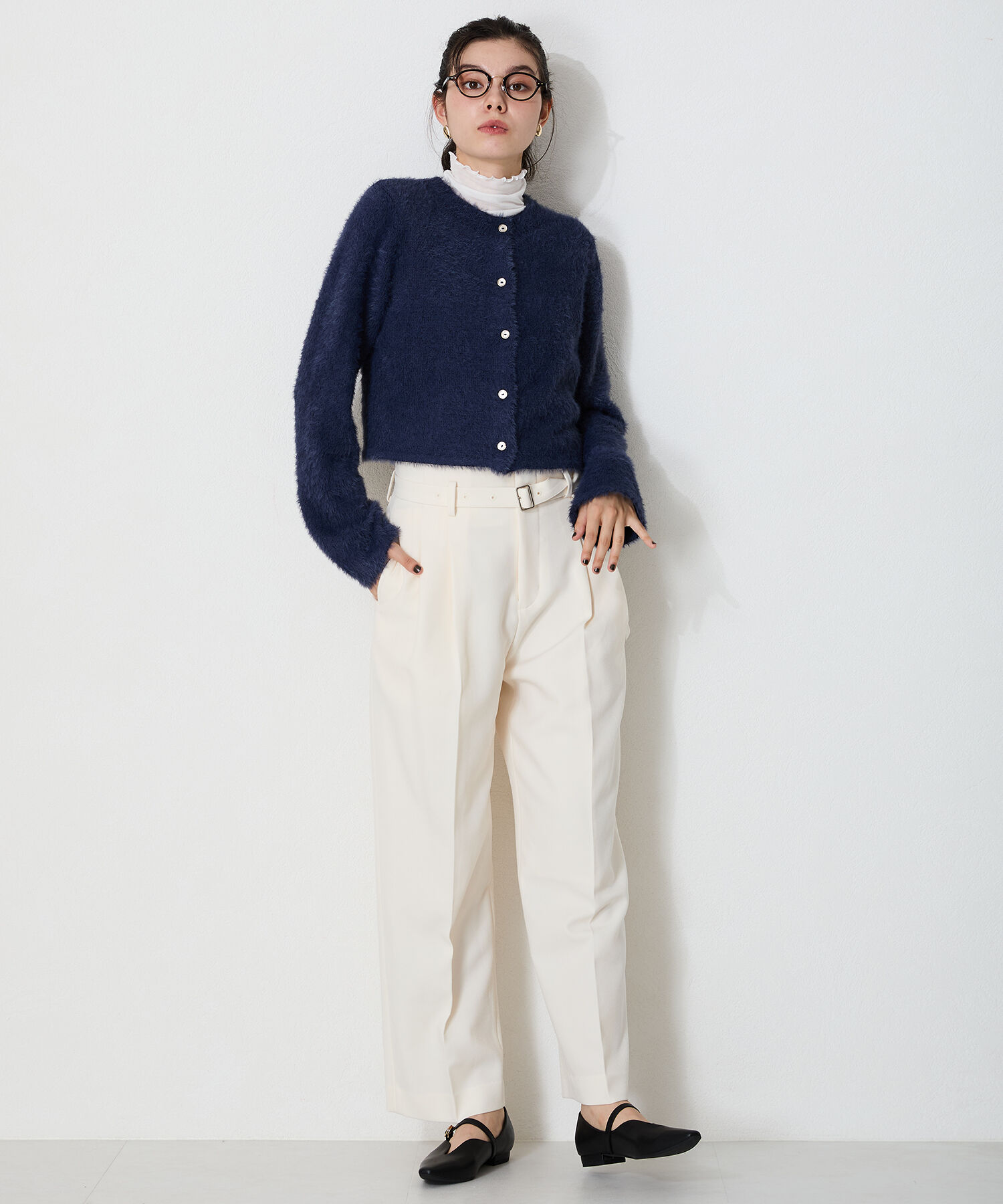 ORiental TRaffic「ベルト デザイン フラットパンプス /45302  ベーシック  シンプル ストラップパンプス」|パンプス|