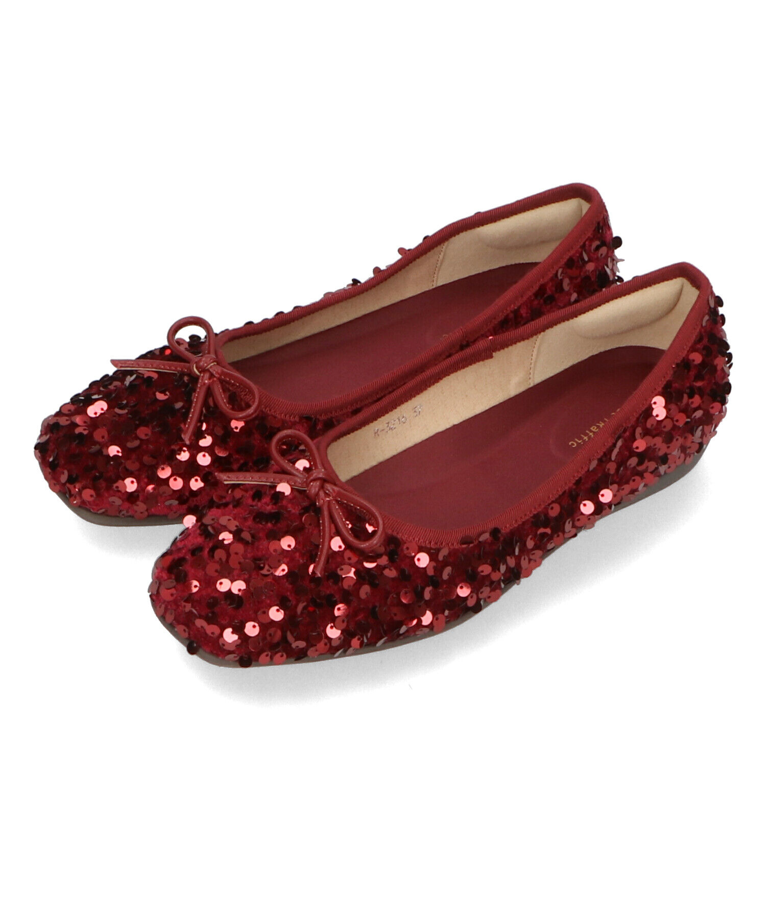 ORiental TRaffic「【跳べるパンプス/シリーズ累計１５０万足突破】スパンコール スクエアトゥ バレエシューズ R-3216」|パンプス|