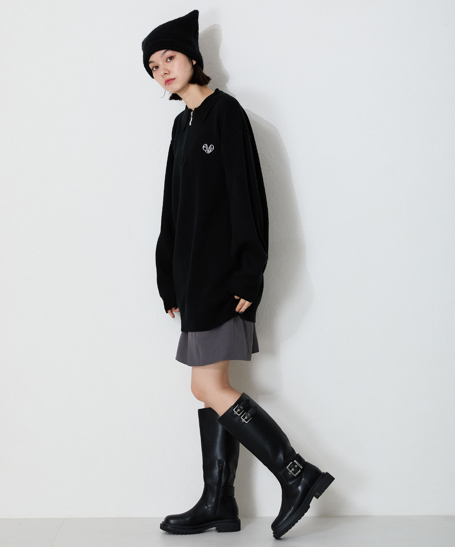 ORiental TRaffic「ベルトデザイン ロングブーツ /41504 ゆったり エンジニアブーツ」|ロングブーツ|