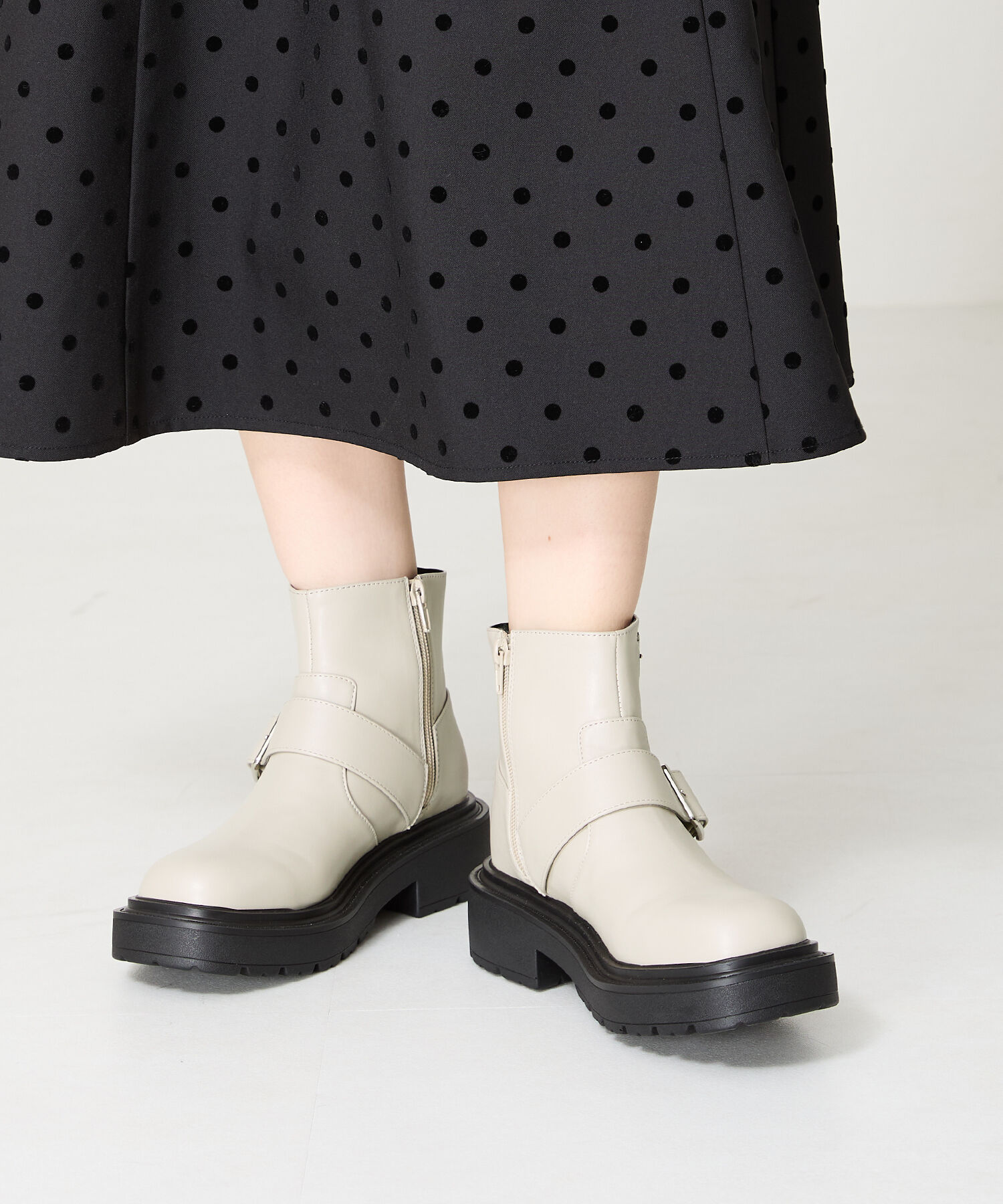 ORiental TRaffic「ダブルベルエンジニアトショートブーツ/41423」|ショートブーツ|