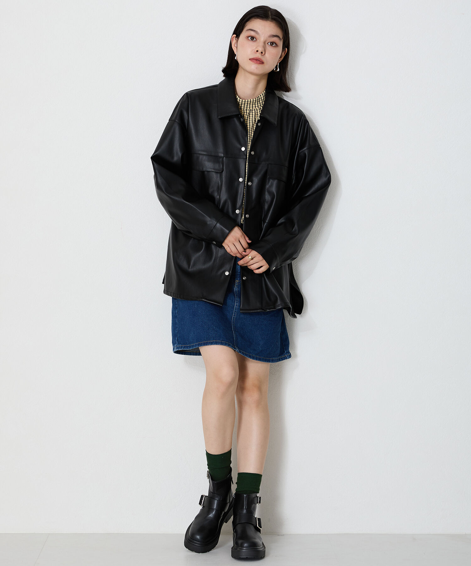 ORiental TRaffic「ダブルベルエンジニアトショートブーツ/41423」|ショートブーツ|