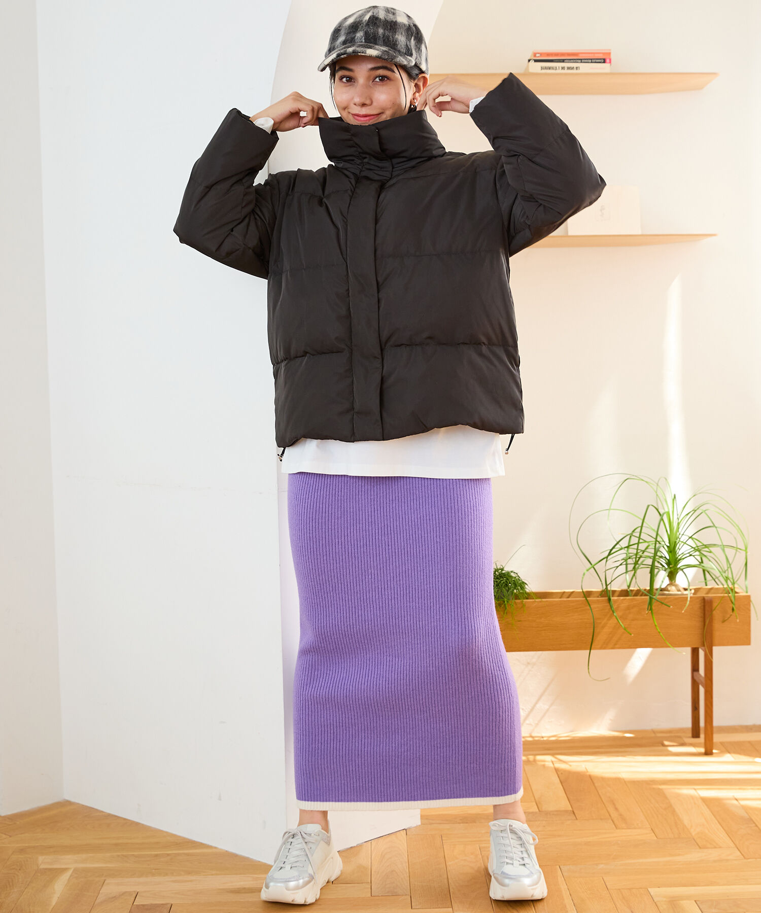 ORiental TRaffic「スタンドネック ボリューム ダウン ジャケット /MO43D01」|ダウン|