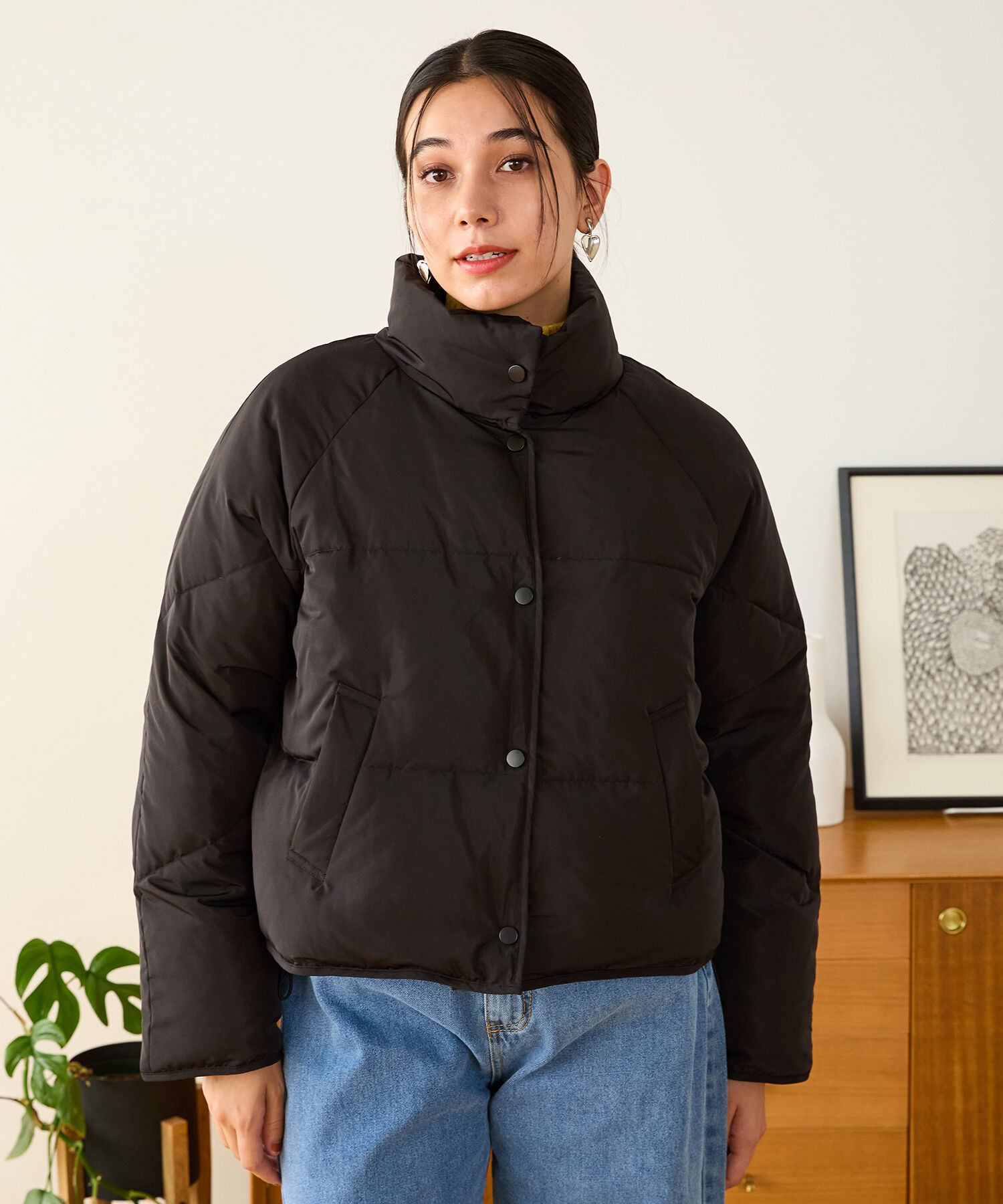 ORiental TRaffic「スタンドネック ショート ダウン ジャケット /MO43D02」|ダウン|