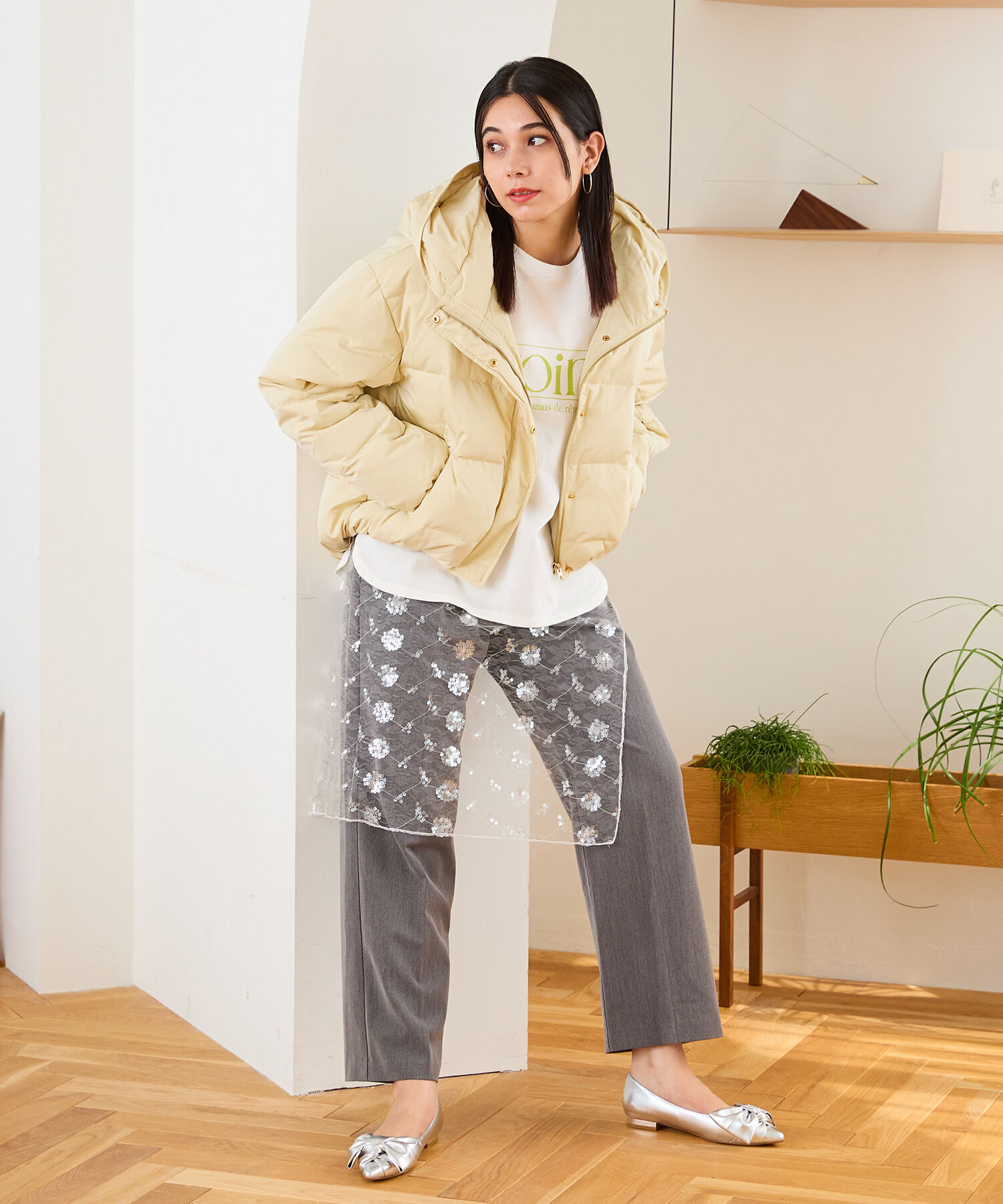 ORiental TRaffic「フーディー ダウン ジャケット /MO43D03」|ダウン|