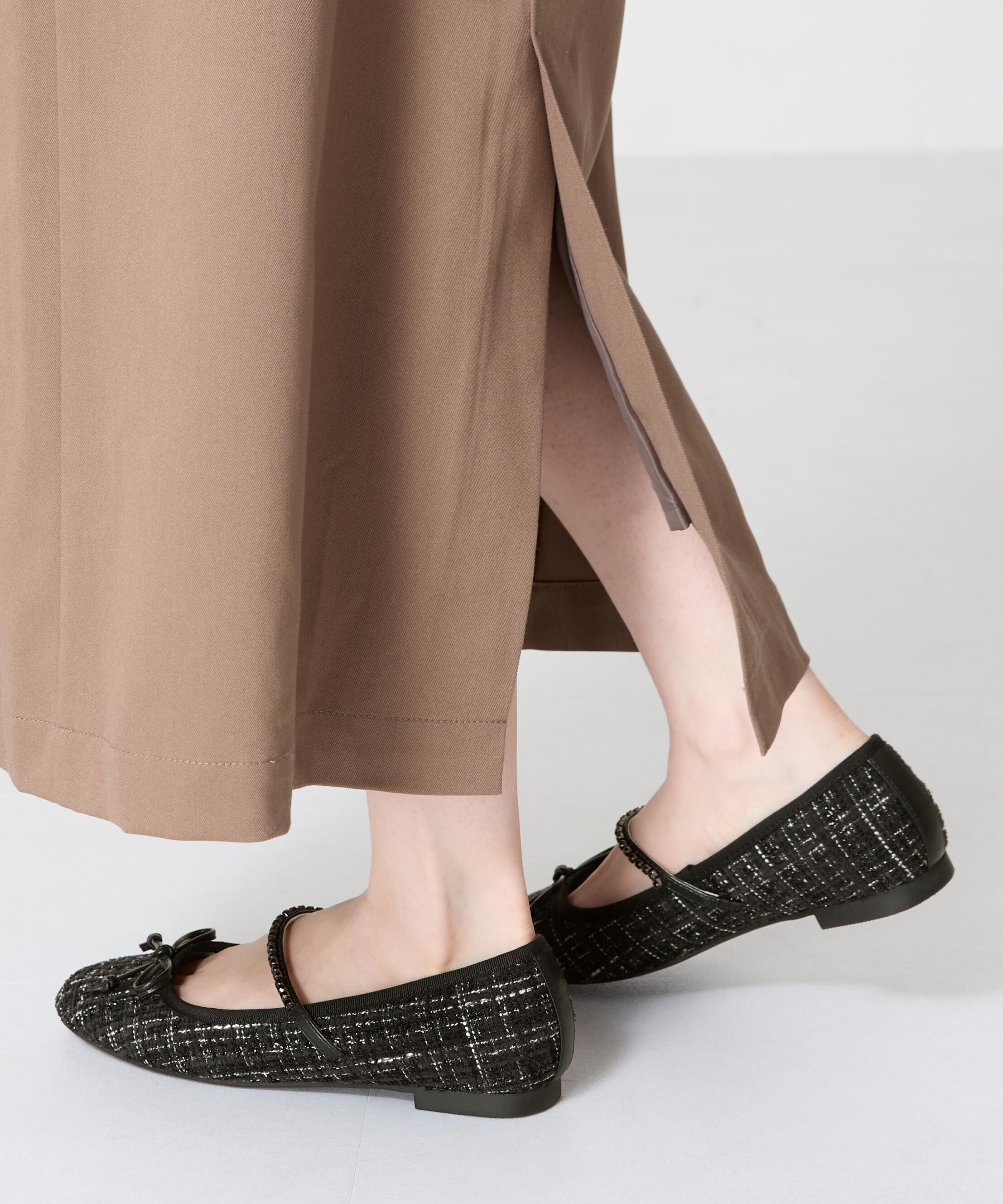 ORiental TRaffic「ツイードバレエストラップパンプス/51106」|パンプス|