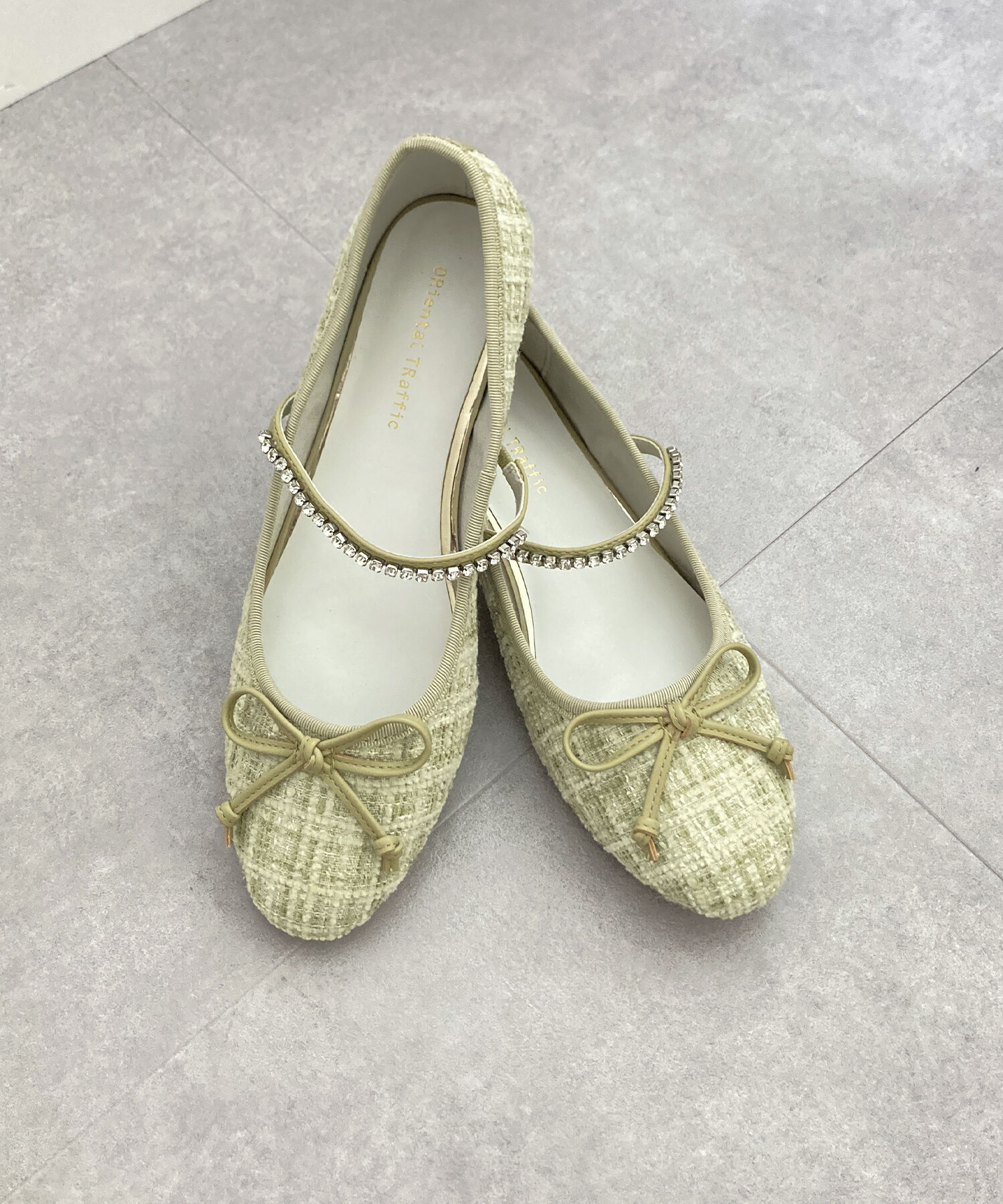 ORiental TRaffic「ツイードバレエストラップパンプス/51106」|パンプス|