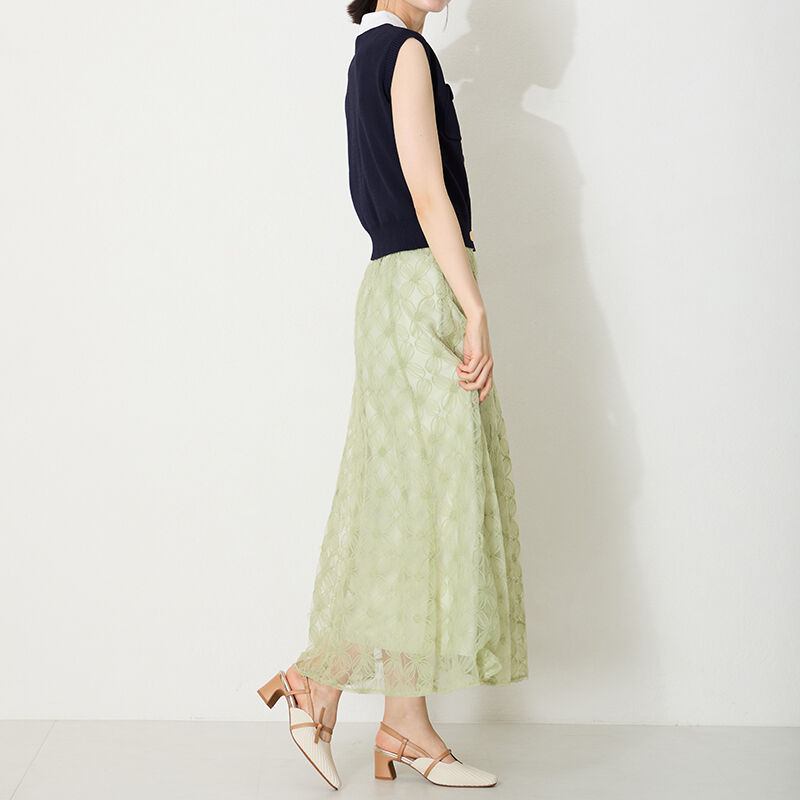 ORiental TRaffic「リブニット細ストラップパンプス/51114 人気 トレンド 売れてる パンプス ニット」|パンプス|