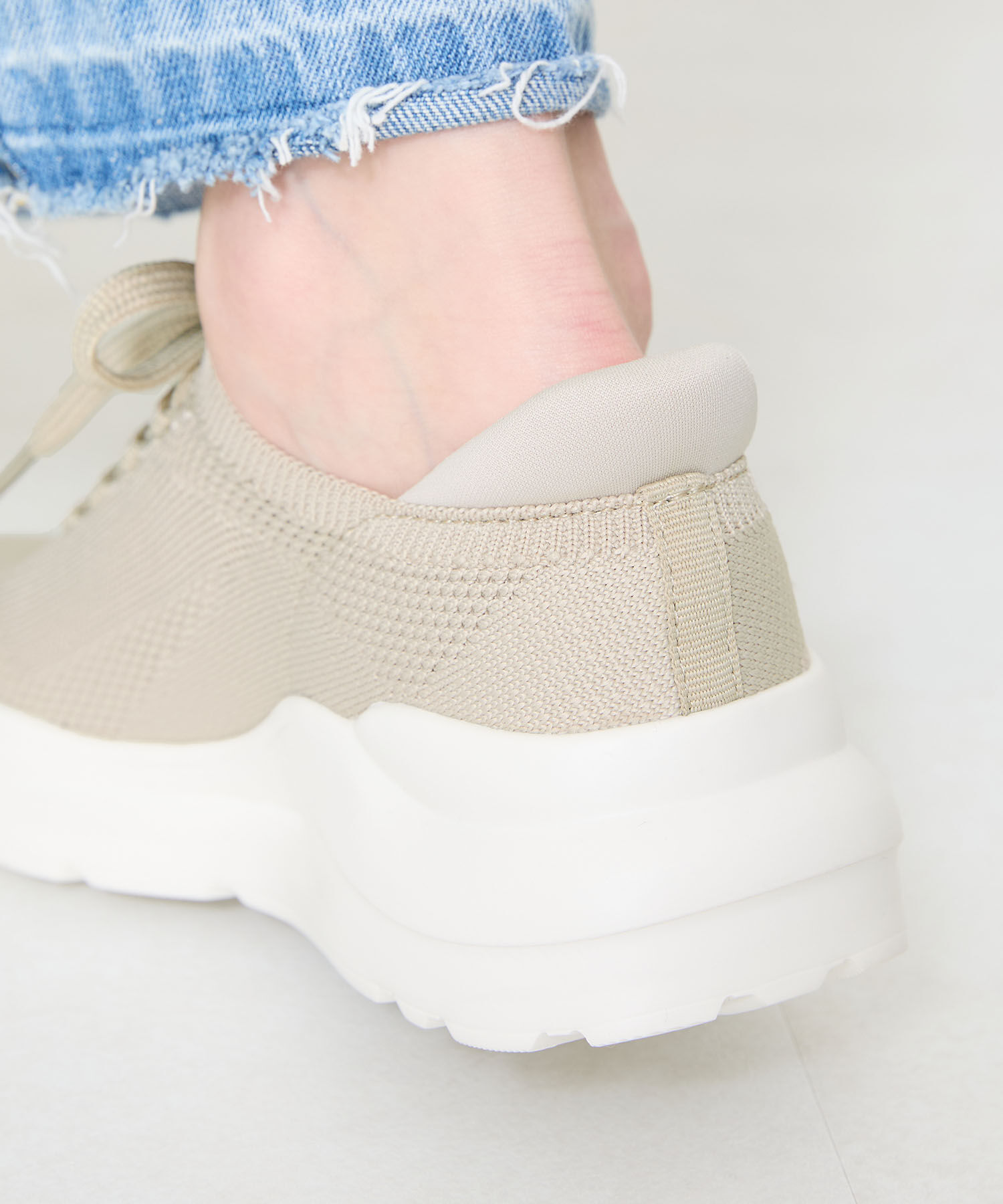 ORiental TRaffic「 【瞬間フィット】 ニットスニーカー /OT3757 軽量 歩きやすい 楽ちん ハンズフリー」|スニーカー|