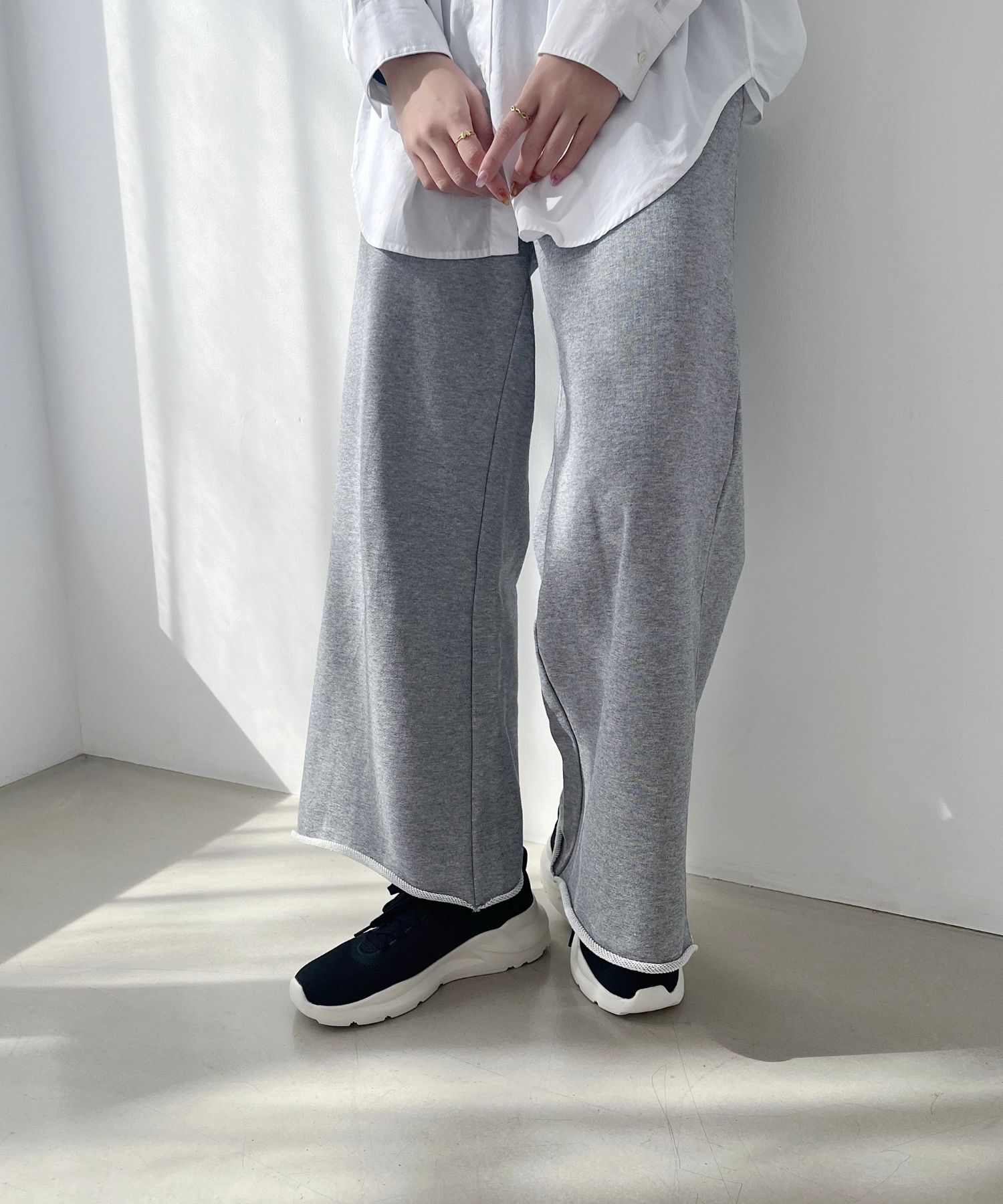 ORiental TRaffic「 【瞬間フィット】 ニットスニーカー /OT3757 軽量 歩きやすい 楽ちん ハンズフリー」|スニーカー|