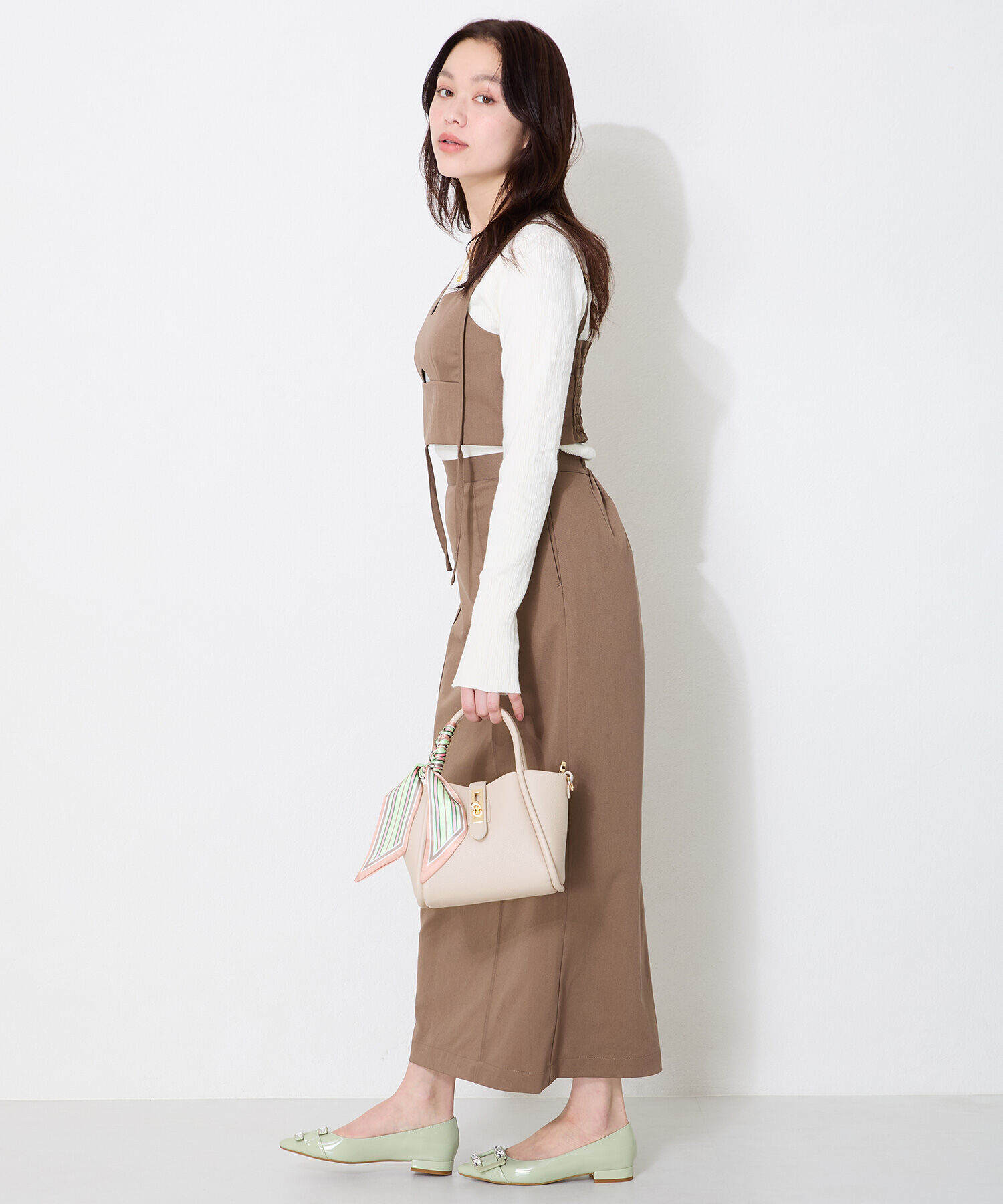 ORiental TRaffic「スカーフ 付き 2way ハンド バッグ /BA-252 ハンドバッグ」|ハンドバッグ|