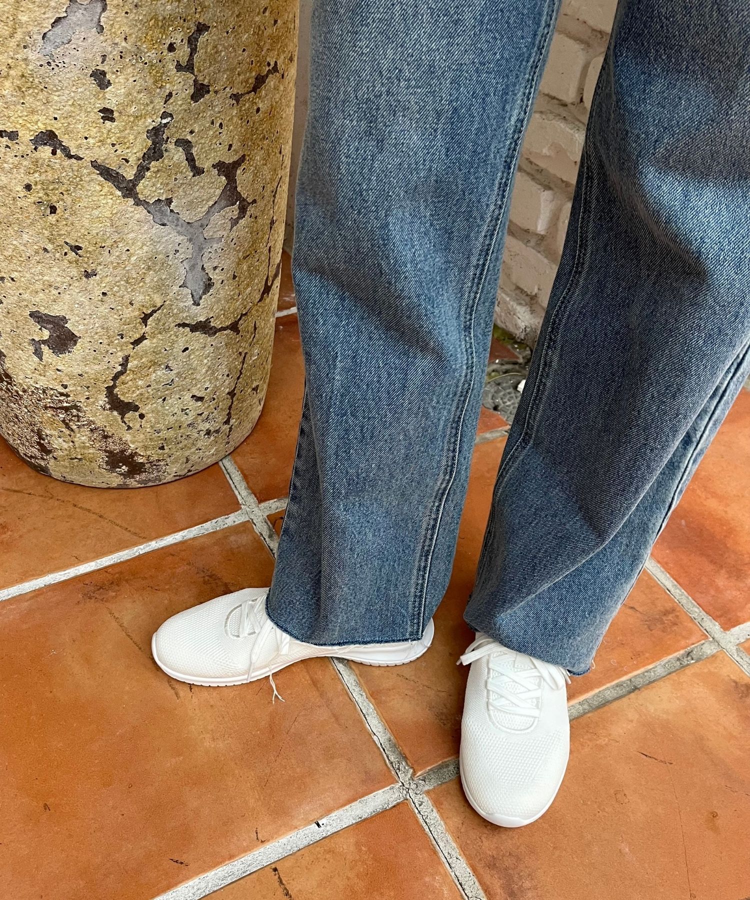 ORiental TRaffic「レースアップ ニット スニーカー /OT3765  トレンド　人気  軽い ワンタッチ」|スニーカー|