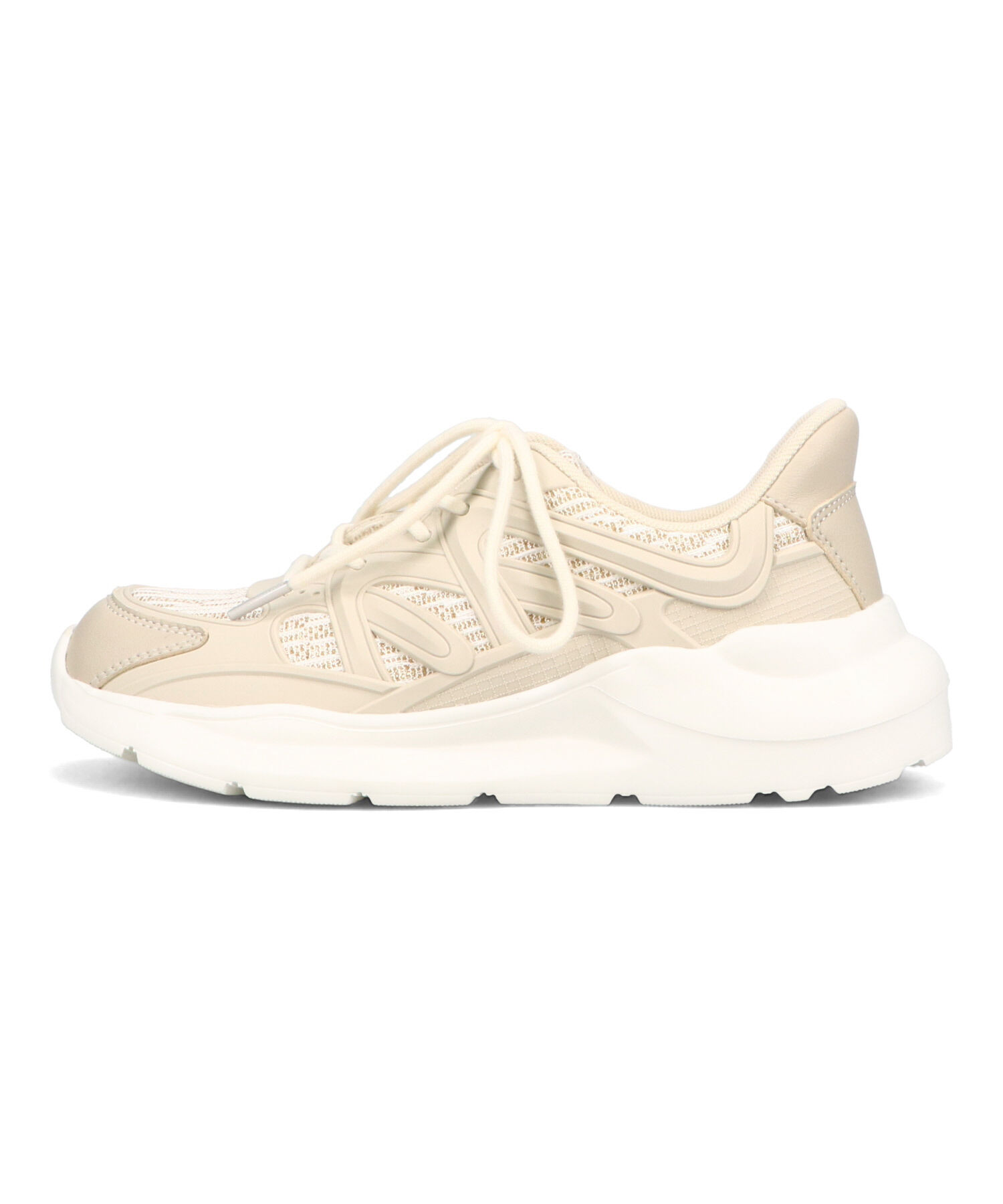 ORiental TRaffic「ラバーパーツ&times;ラメ織りレーススニーカー/OT3760」|スニーカー|