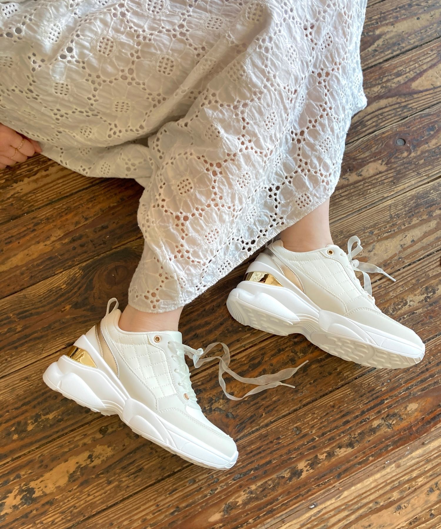 ORiental TRaffic「ヒールアップメタリックパーツスニーカー/OT3761 スニーカー 人気 トレンド」|スニーカー|