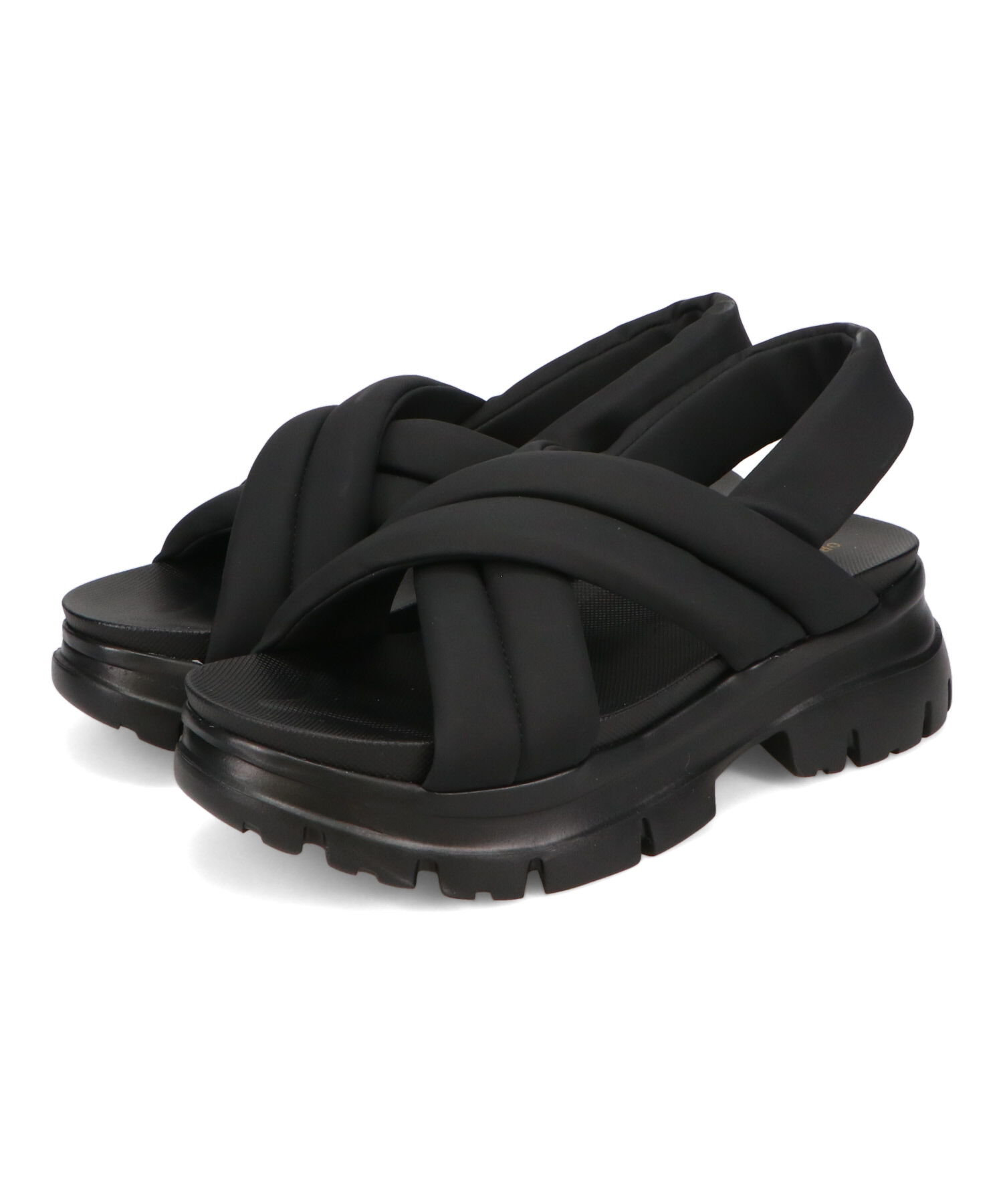 ORiental TRaffic「【トレンド】クロスベルト厚底サンダル/51201 サンダル 厚底 人気 売れてる」|サンダル|