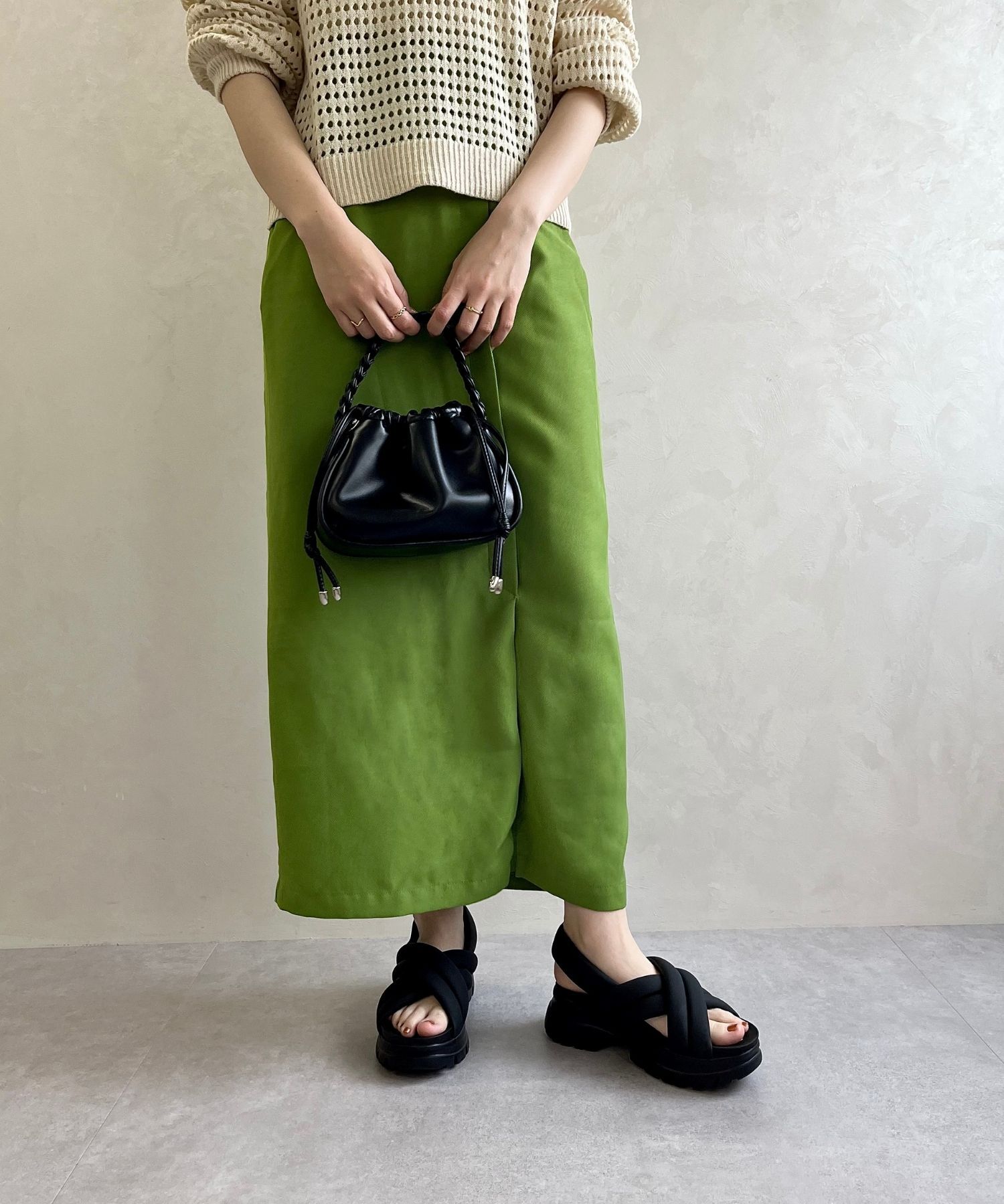 ORiental TRaffic「【トレンド】クロスベルト厚底サンダル/51201 サンダル 厚底 人気 売れてる」|サンダル|