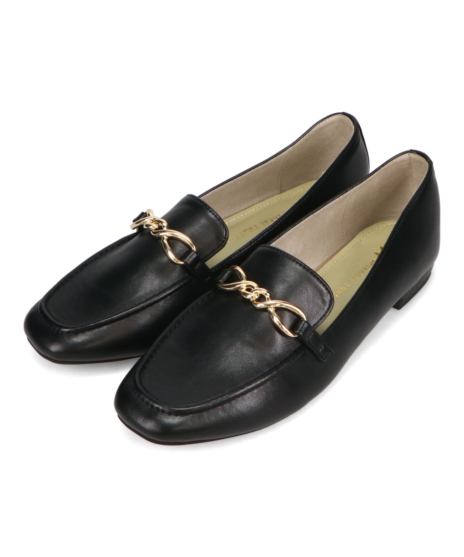 WA Oriental TRaffic「ねじりチェーンモチーフ ローファー /52116 フラット オフィス 通勤靴 柔らかい」|パンプス|