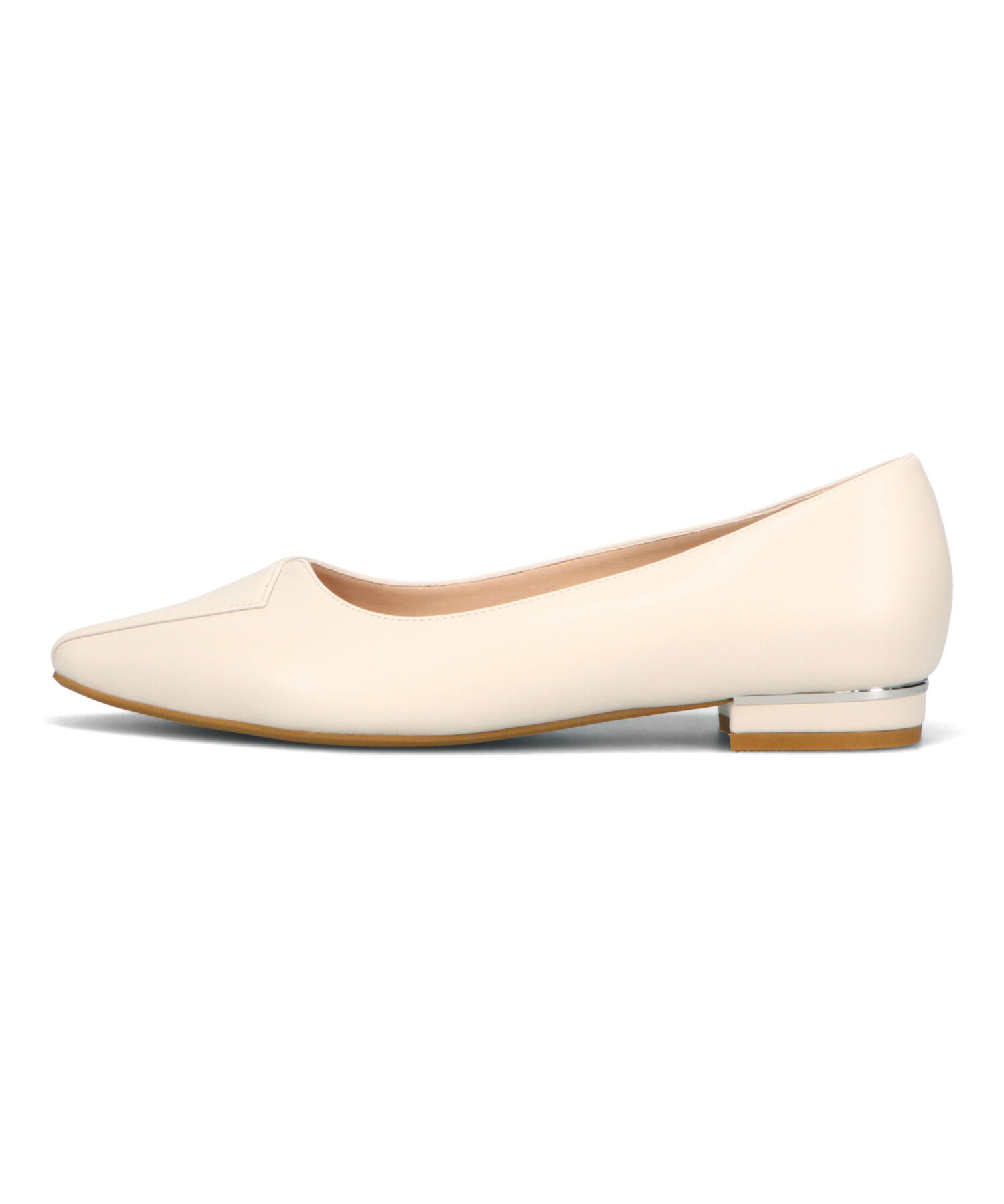 ORiental TRaffic「アシンメトリーデザイン フラット パンプス /55102 通勤靴 すっきりシルエット」|パンプス|