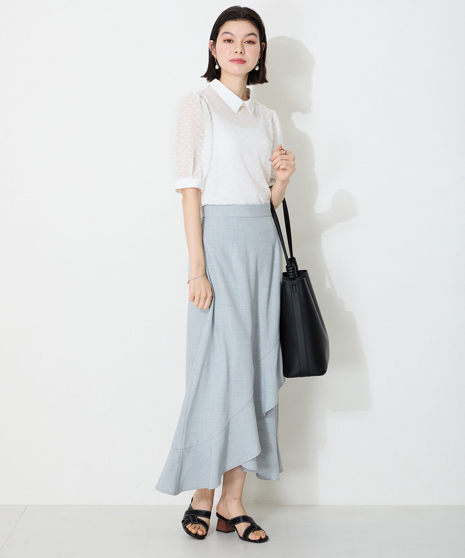 ORiental TRaffic「ウッドヒールクロスリボンサンダル/51209 サンダル 人気 トレンド」|サンダル|