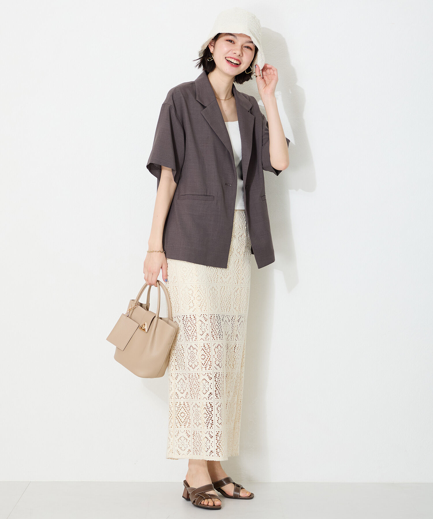 ORiental TRaffic「ウッドヒールクロスリボンサンダル/51209 サンダル 人気 トレンド」|サンダル|