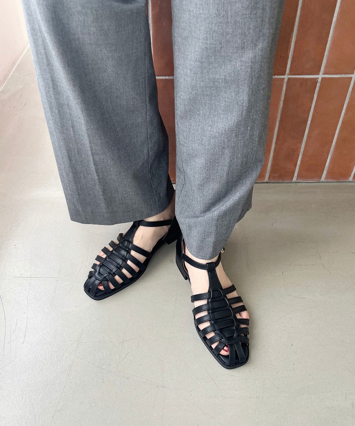 WA Oriental TRaffic「ナローストラップグルカシューズ/52114 グルカサンダル フラット 人気」|サンダル|