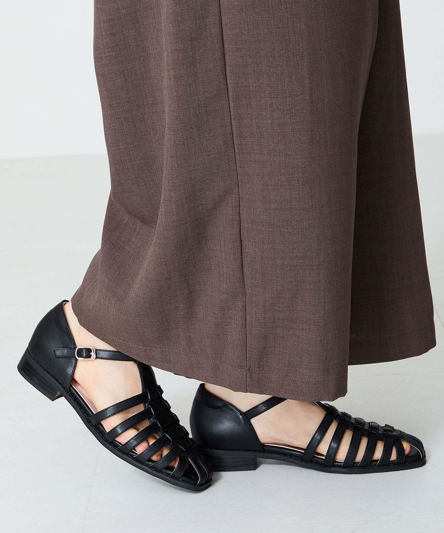 WA Oriental TRaffic「ナローストラップグルカシューズ/52114 グルカサンダル フラット 人気」|サンダル|