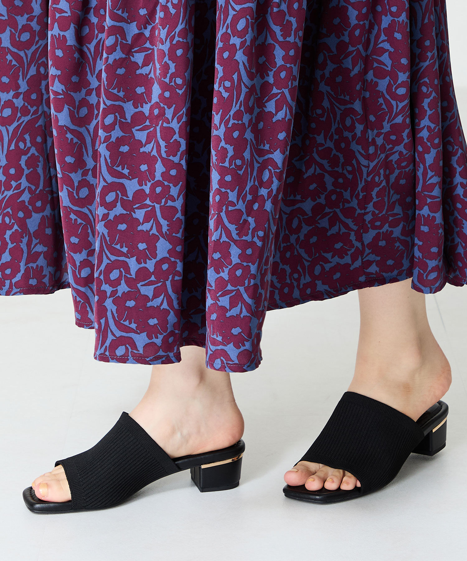 WA Oriental TRaffic「ニットミュールサンダル/52207 ミュール ニット トレンド サンダル 柔らかい 人気」|サンダル|