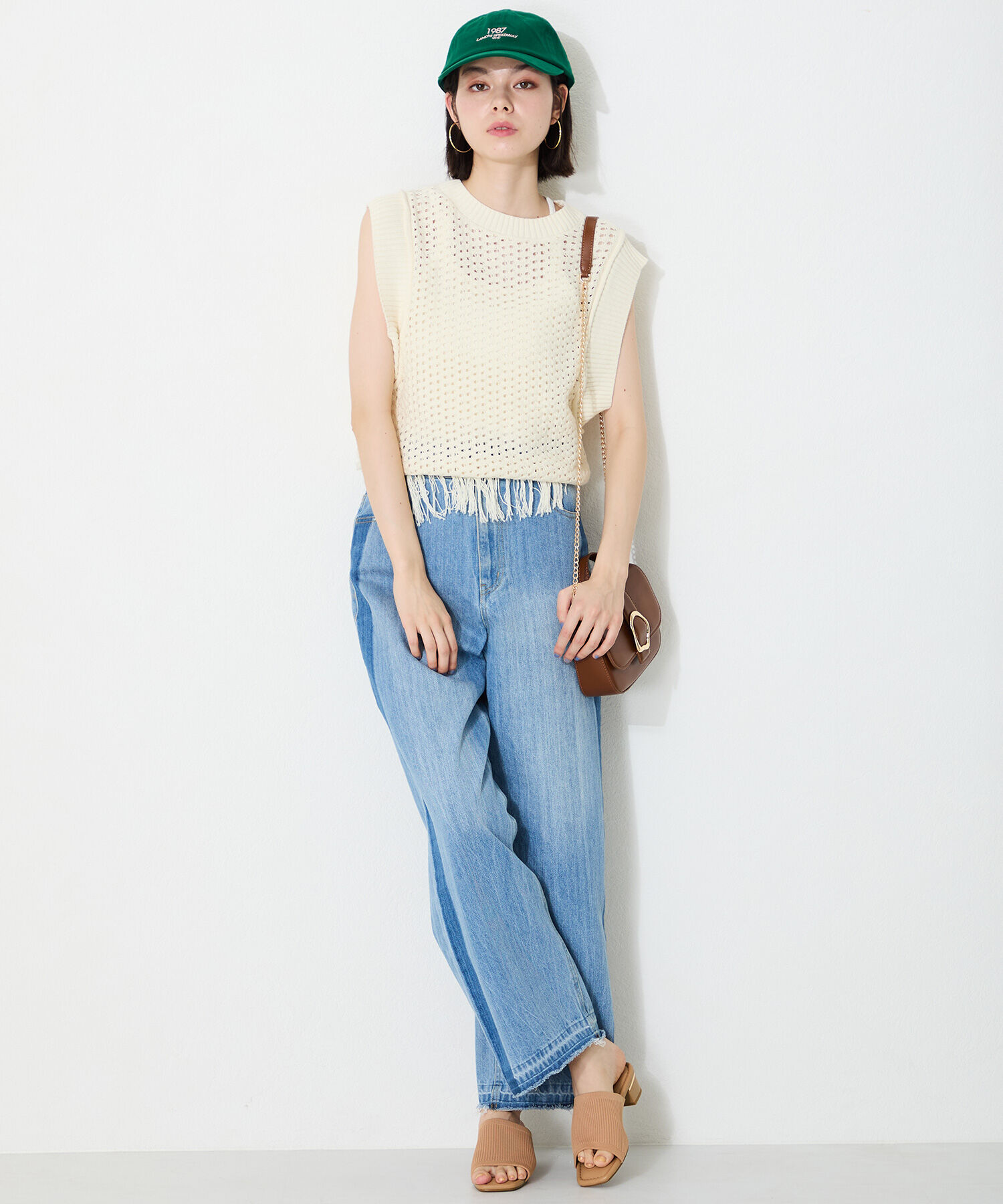 WA Oriental TRaffic「ニットミュールサンダル/52207 ミュール ニット トレンド サンダル 柔らかい 人気」|サンダル|