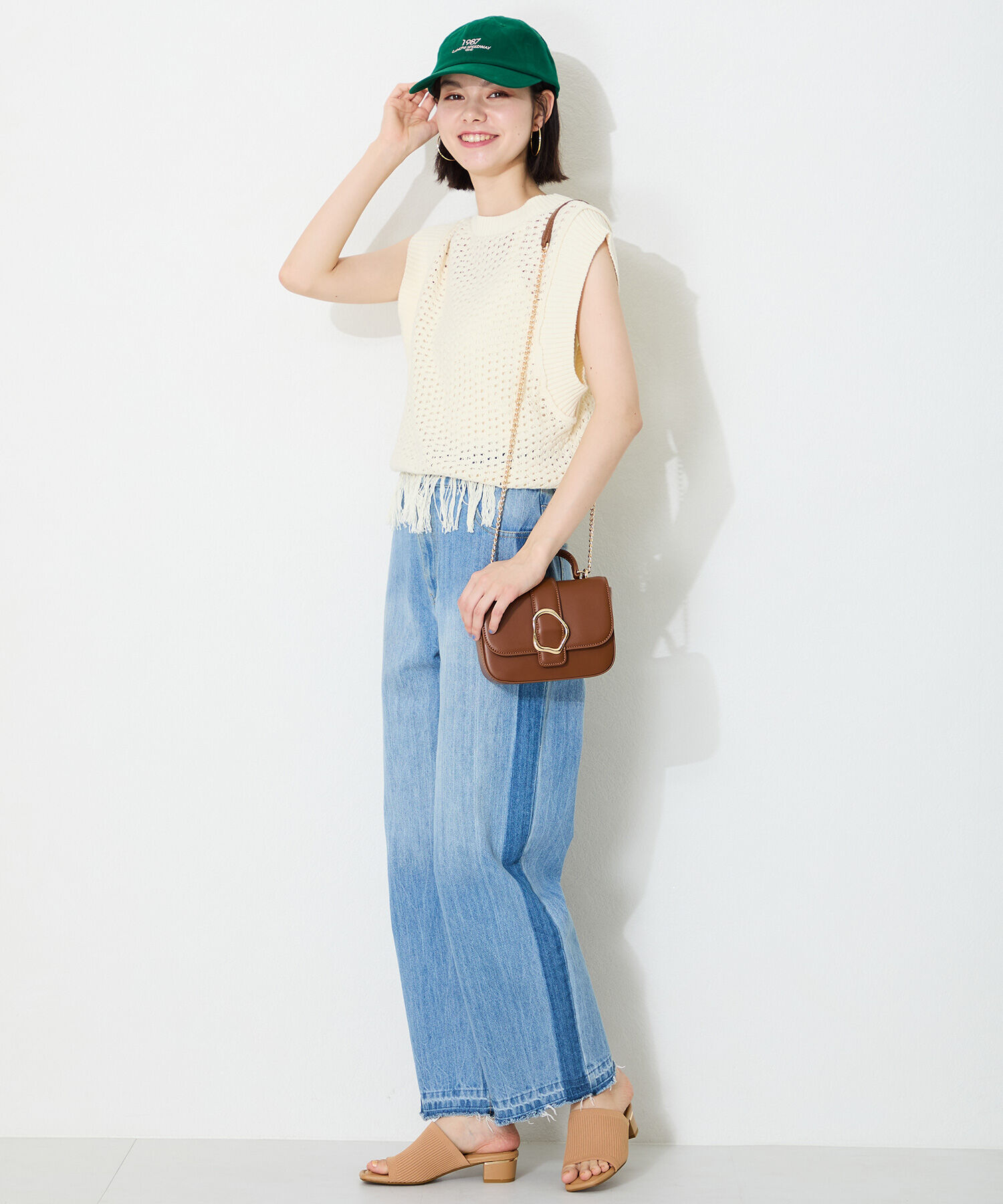 WA Oriental TRaffic「ニットミュールサンダル/52207 ミュール ニット トレンド サンダル 柔らかい 人気」|サンダル|