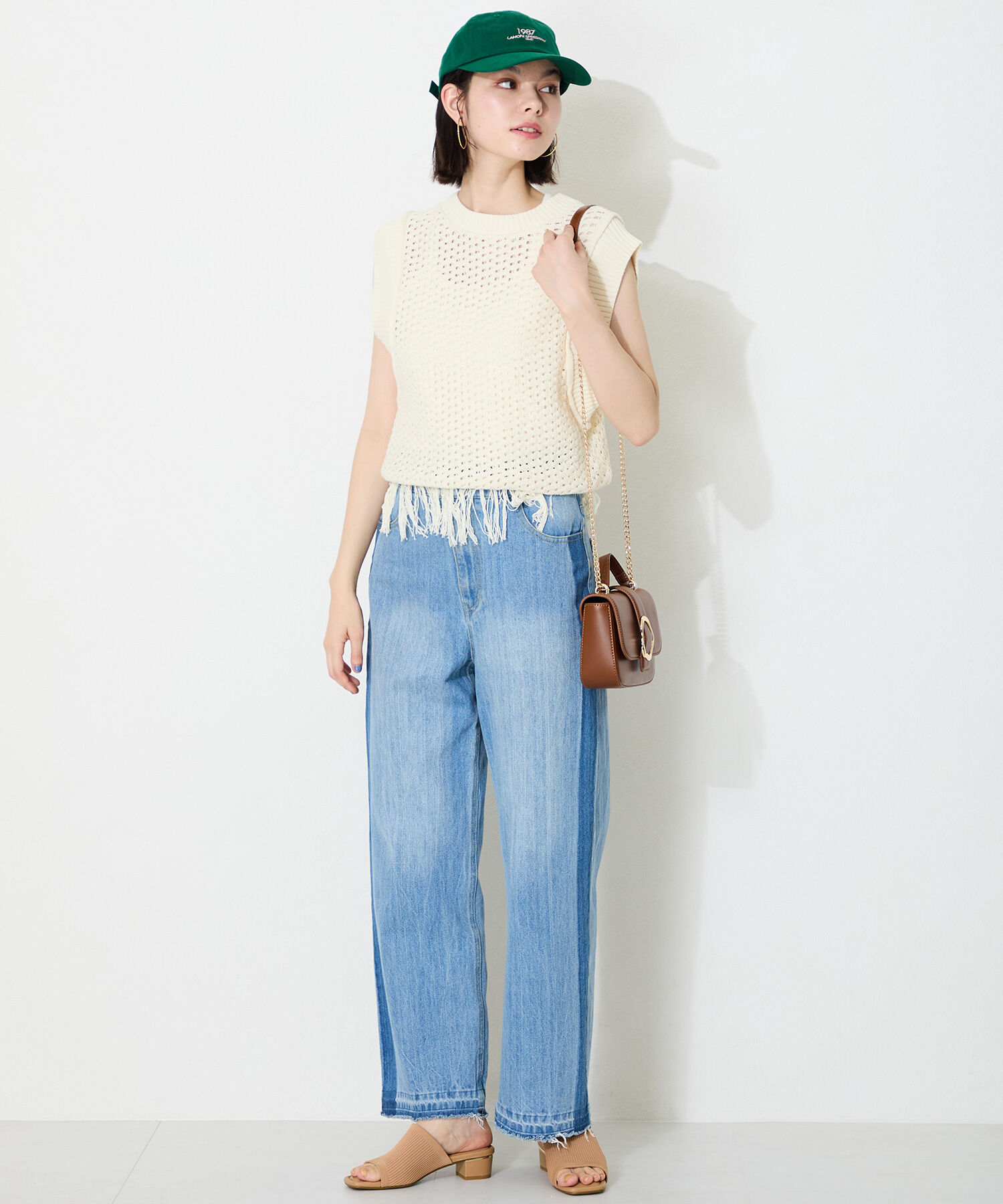 WA Oriental TRaffic「ニットミュールサンダル/52207 ミュール ニット トレンド サンダル 柔らかい 人気」|サンダル|