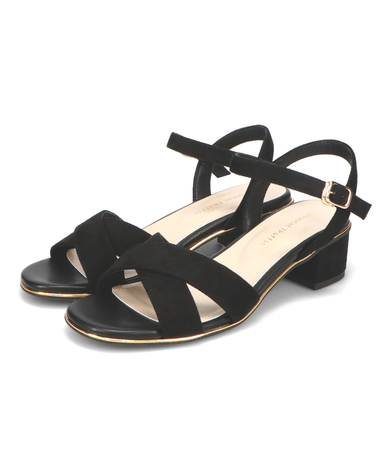 ORiental TRaffic「【WEB限定】クロスストラップメタリックラインサンダル/55201 サンダル トレンド 人気」|サンダル|