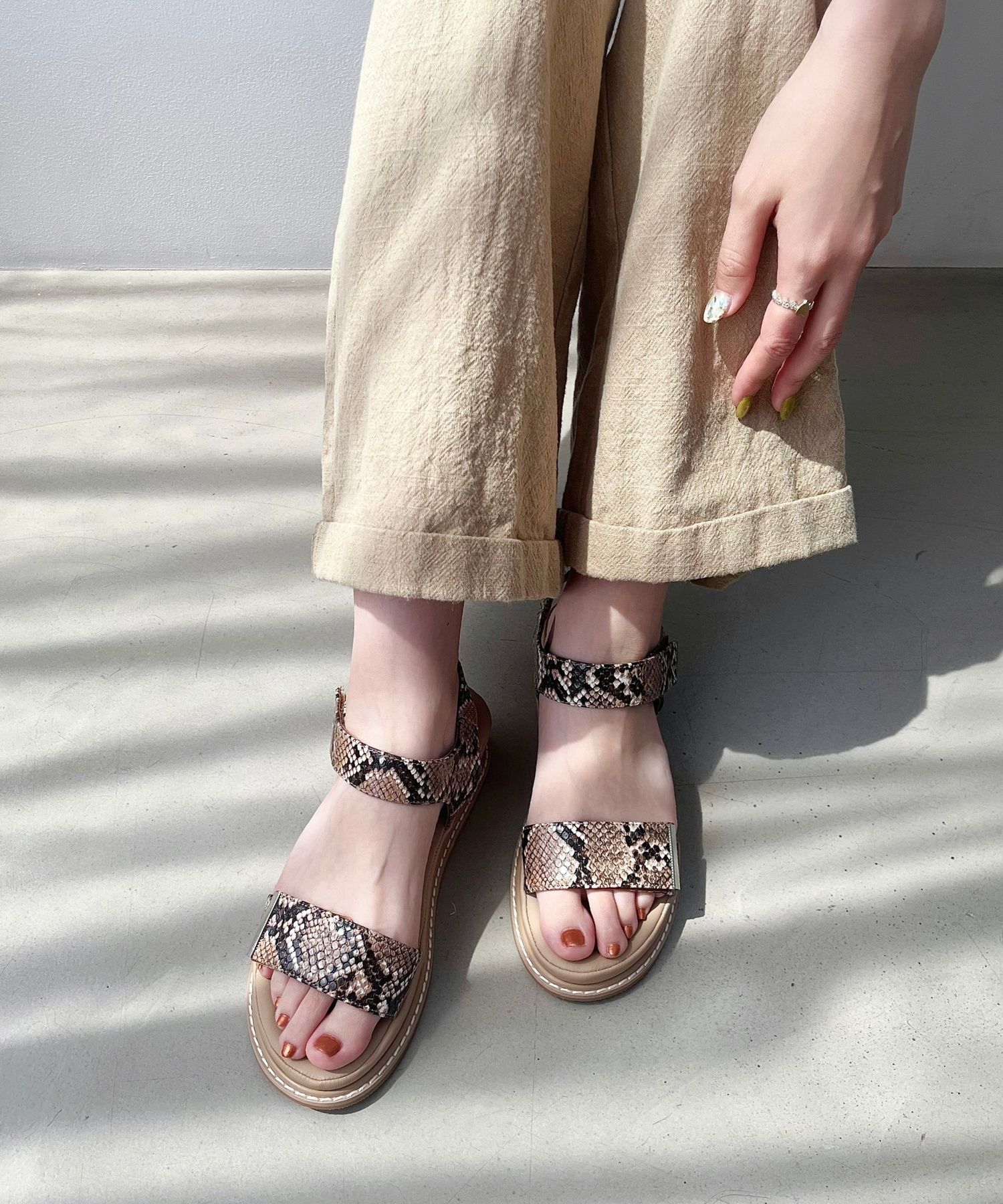 WA Oriental TRaffic「ワンベルトクッションウエッジサンダル/52205 人気 トレンド 売れてる サンダル」|サンダル|