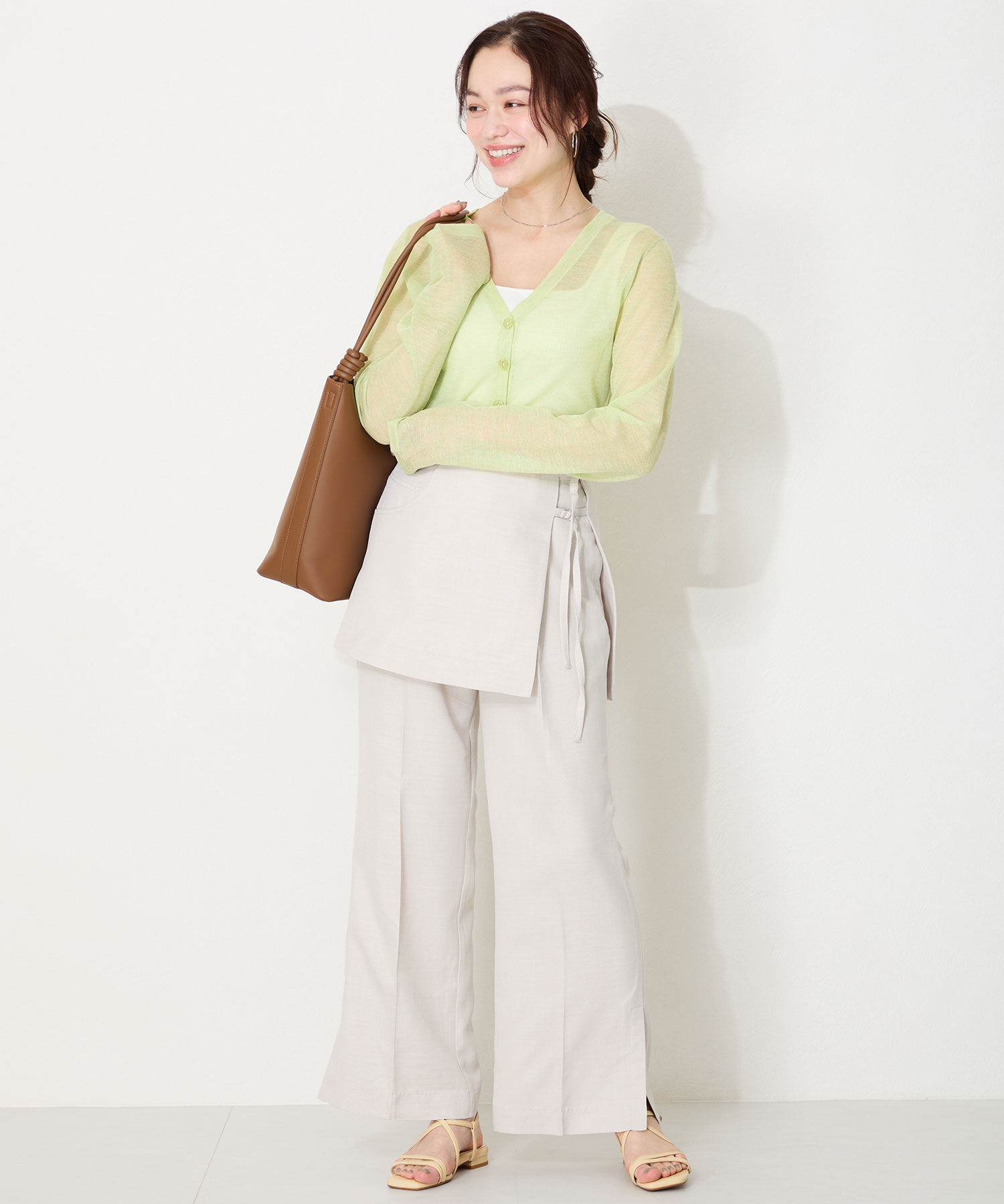 WA Oriental TRaffic「ナローストラップフラットサンダル/52209 サンダル　フラット 抜け感 人気 トレンド」|サンダル|