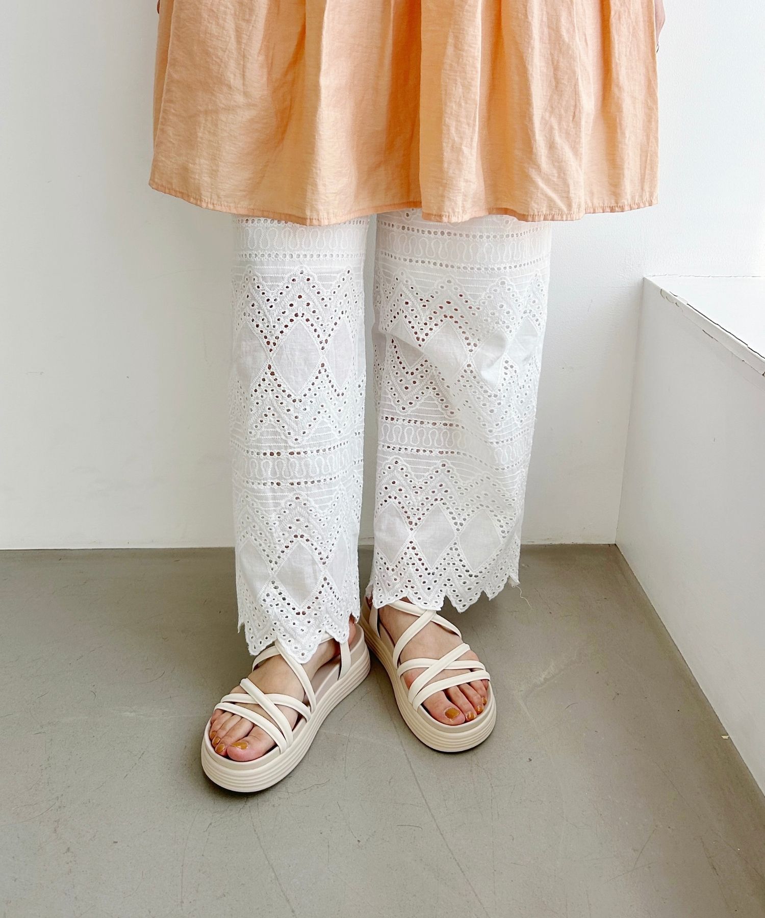 ORiental TRaffic「クロスストラップ軽量ソールサンダル/51218 柔らかい フィット 人気 トレンド」|サンダル|