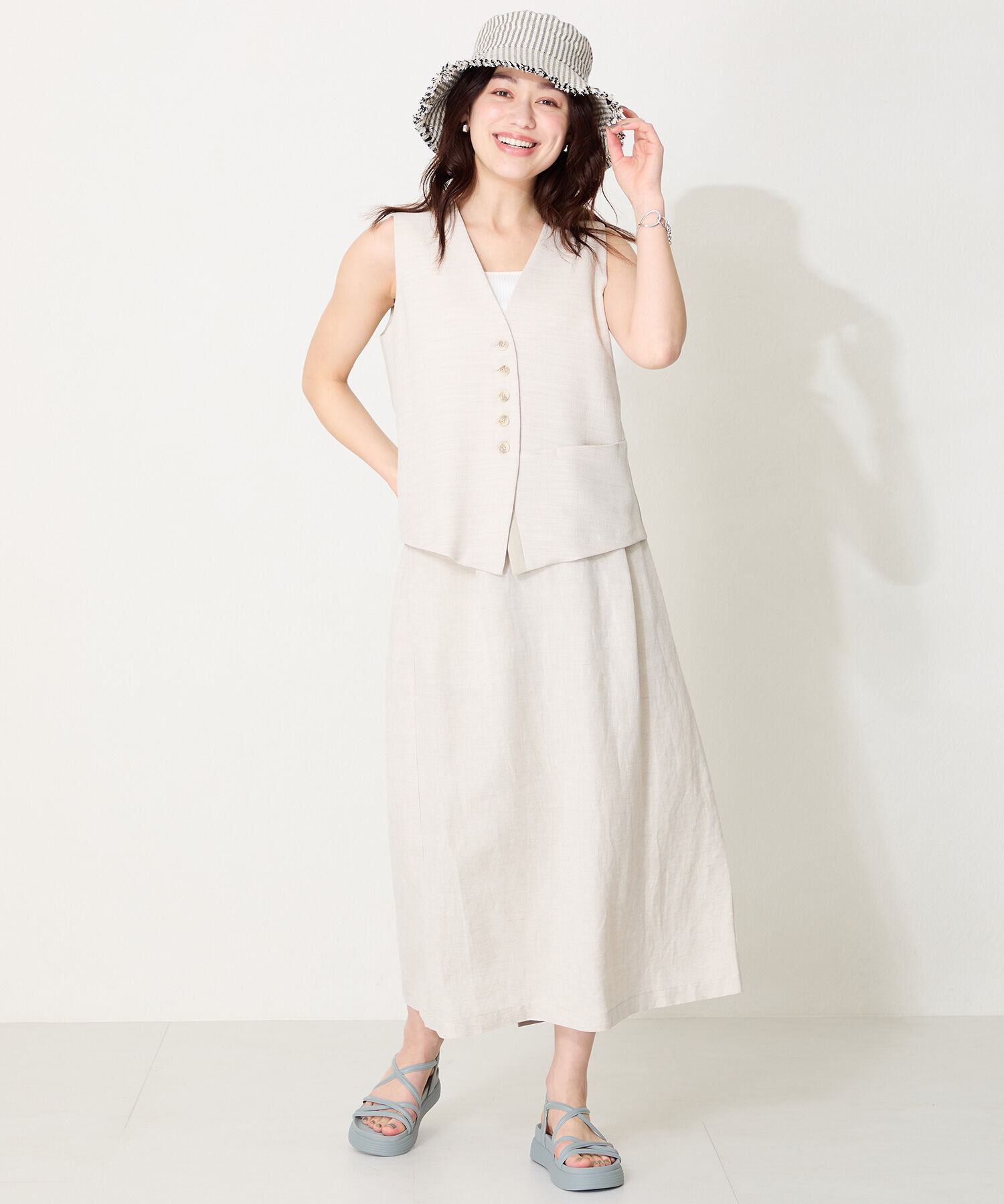 ORiental TRaffic「クロスストラップ軽量ソールサンダル/51218 柔らかい フィット 人気 トレンド」|サンダル|