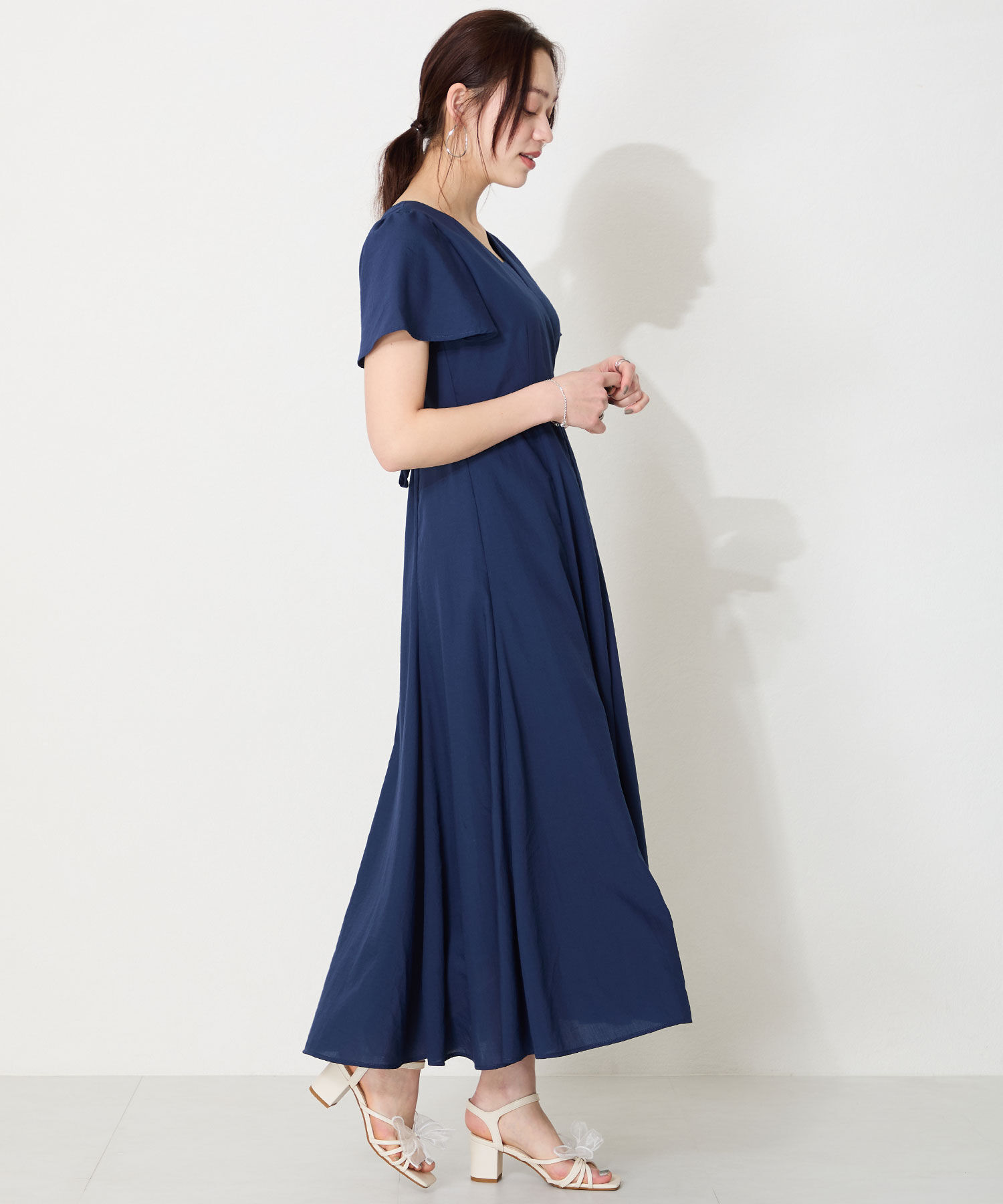 ORiental TRaffic「ビッグチュールリボンヒールサンダル/51220 サンダル 人気 トレンド」|サンダル|