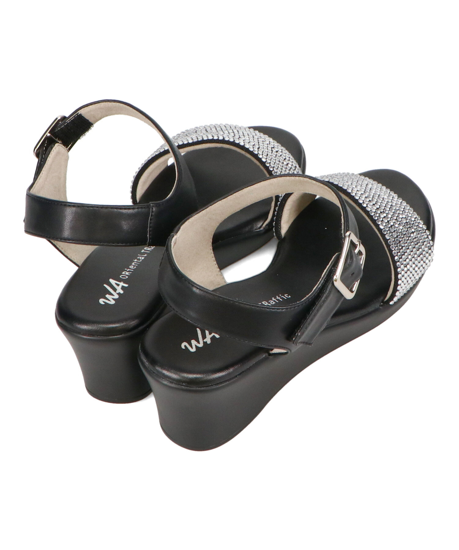 WA Oriental TRaffic「ラインストーンウエッジヒールサンダル/52210 人気 トレンド ヒール6.5cm」|サンダル|