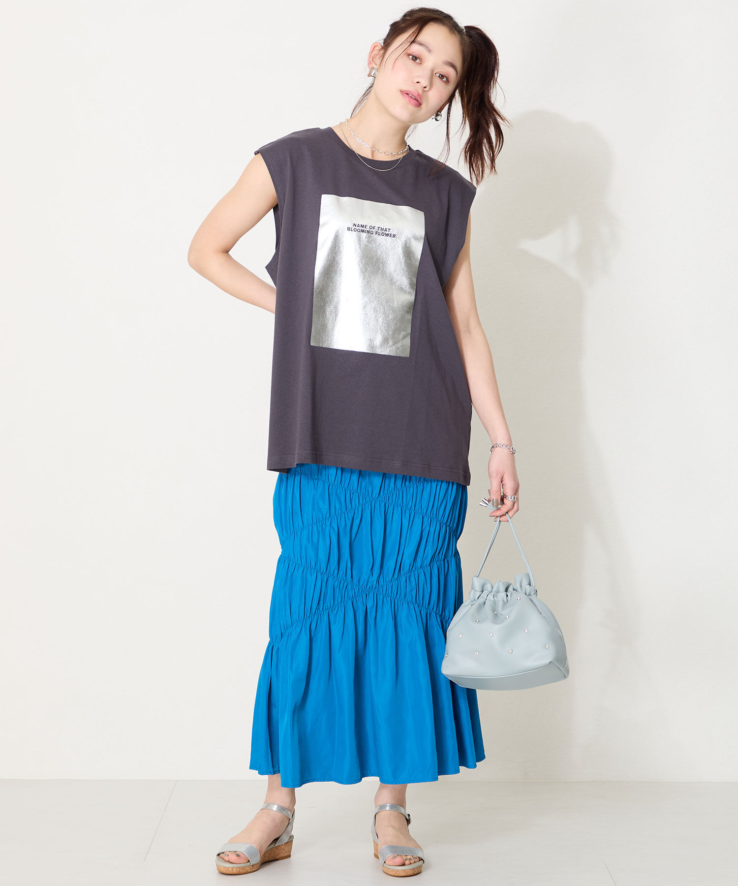 ORiental TRaffic「【WEB限定】ウエッジソールワンベルトサンダル/55203 サンダル 人気 トレンド 売れてる」|サンダル|