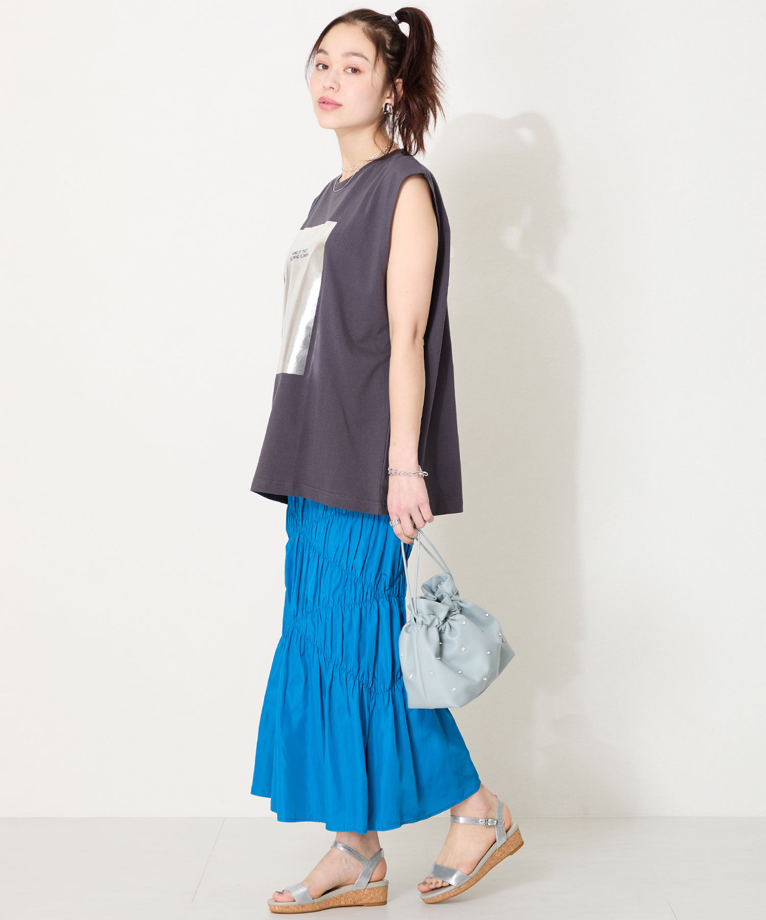 ORiental TRaffic「【WEB限定】ウエッジソールワンベルトサンダル/55203 サンダル 人気 トレンド 売れてる」|サンダル|