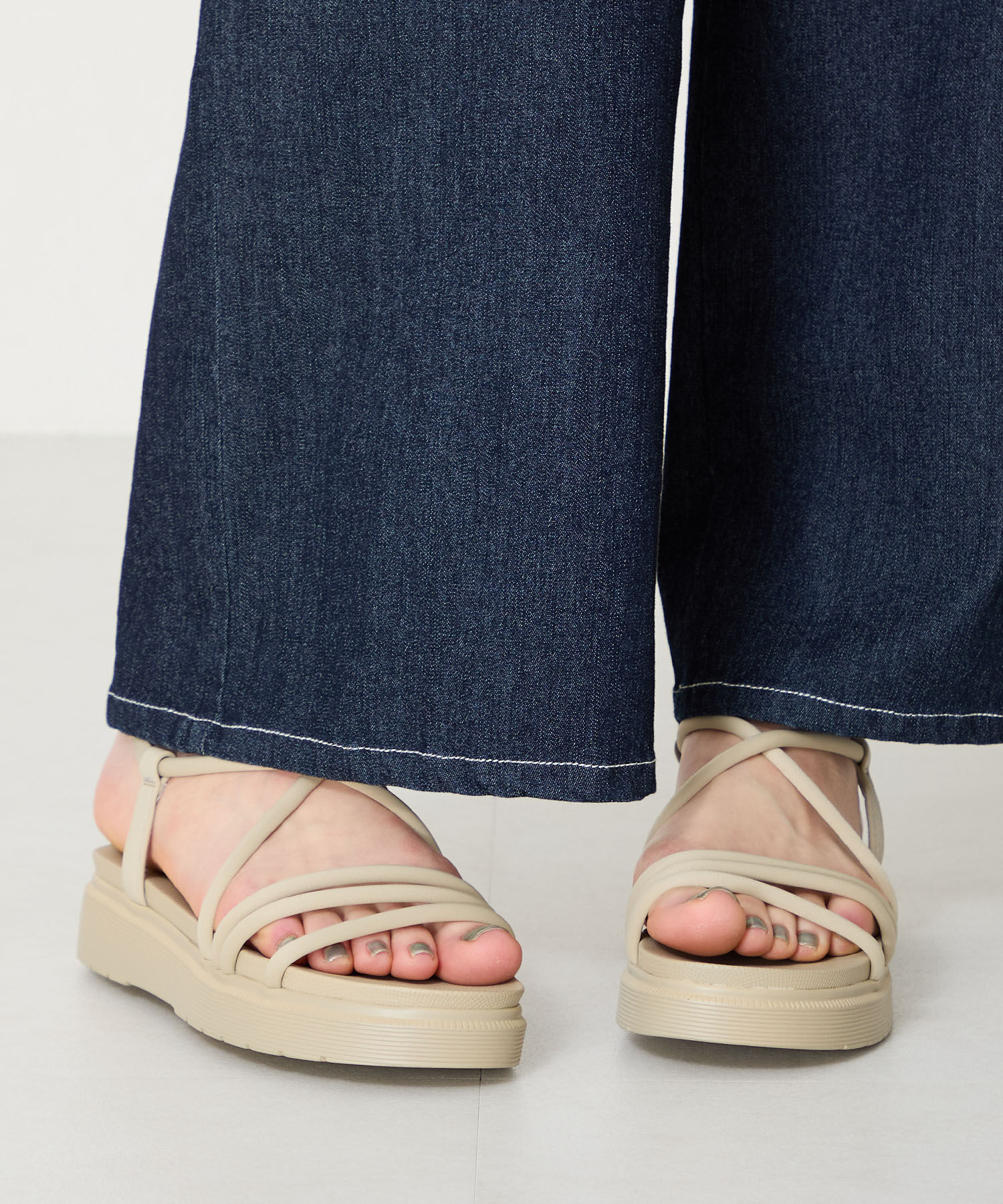 ORiental TRaffic「【WEB限定】チューブストラップスポーツサンダル/55204 厚底　スポサン 人気」|サンダル|