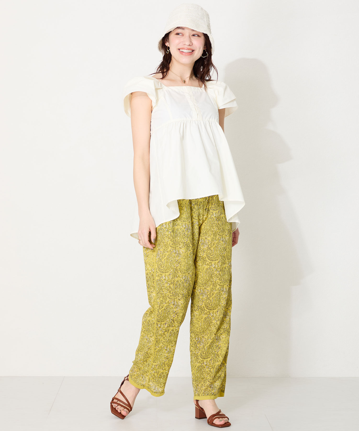 ORiental TRaffic「アシンメトリーストラップヒールサンダル/51230 サンダル 人気 トレンド ヒール6.7cm」|サンダル|