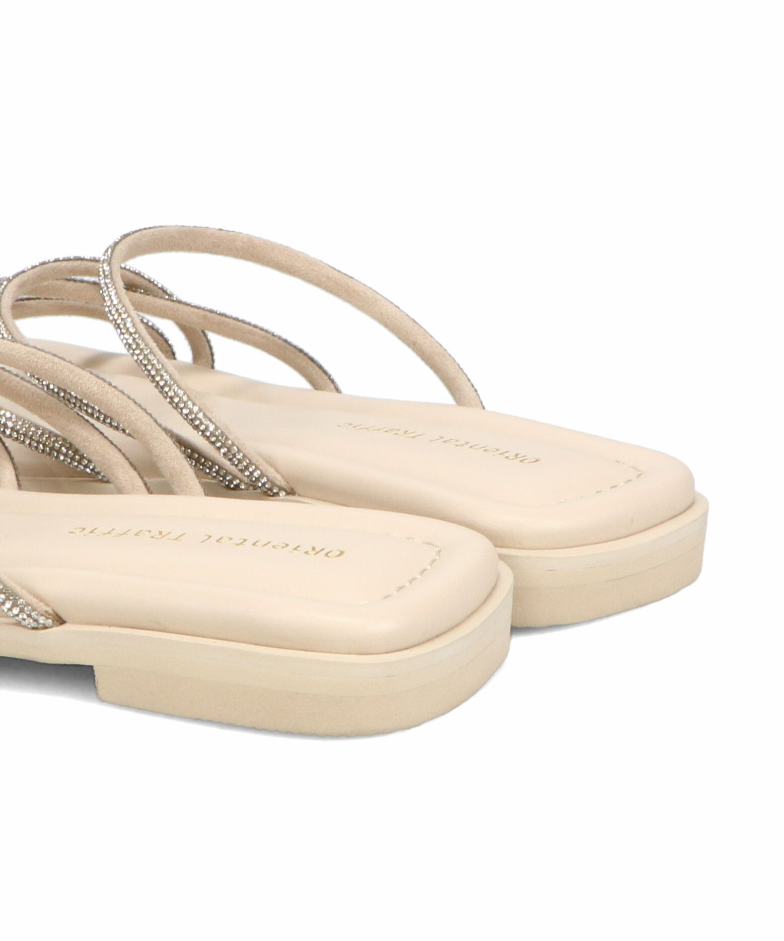 ORiental TRaffic「ラインストーンストラップトングサンダル/51232 サンダル トング 人気 フェミニン」|サンダル|