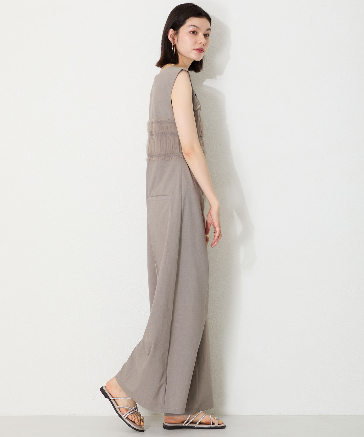 ORiental TRaffic「ラインストーンストラップトングサンダル/51232 サンダル トング 人気 フェミニン」|サンダル|