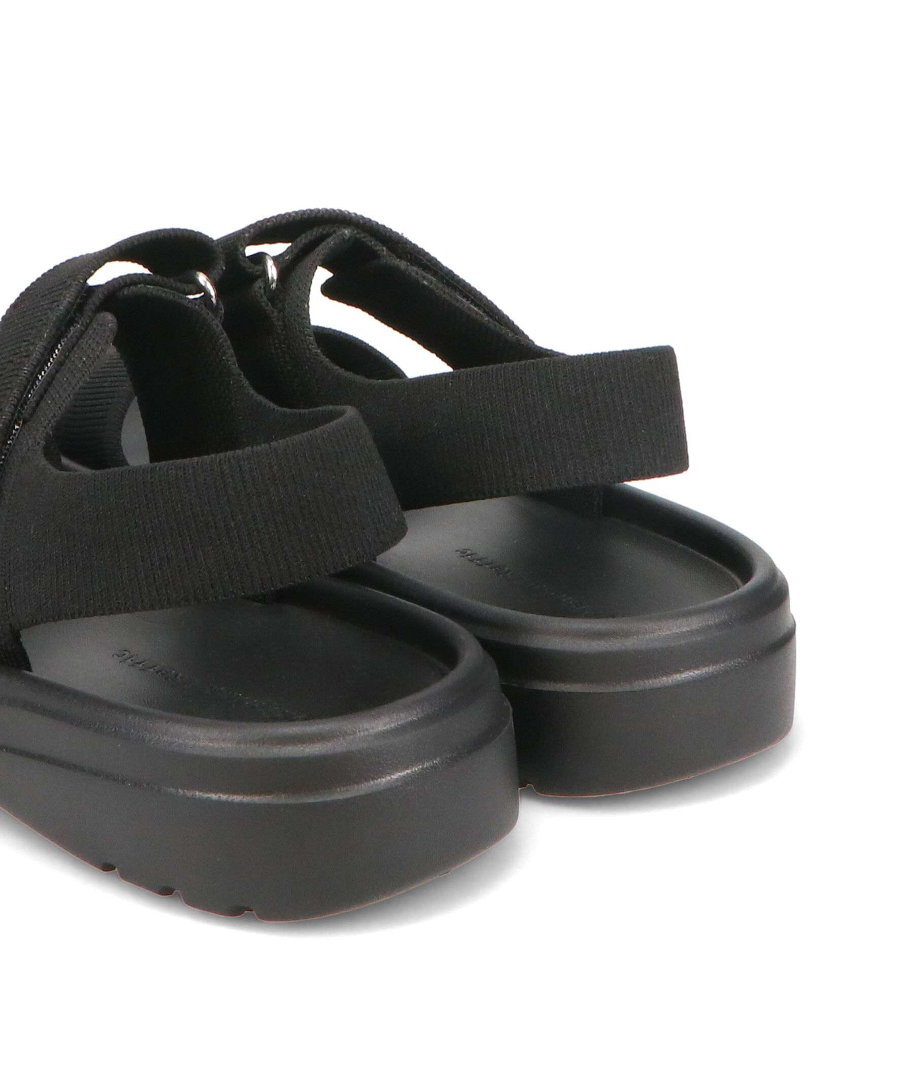 ORiental TRaffic「【Fit meサンダル】ニットダブルベルトサンダル/55208 サンダル 人気 WEB限定 ニット 軽い」|サンダル|