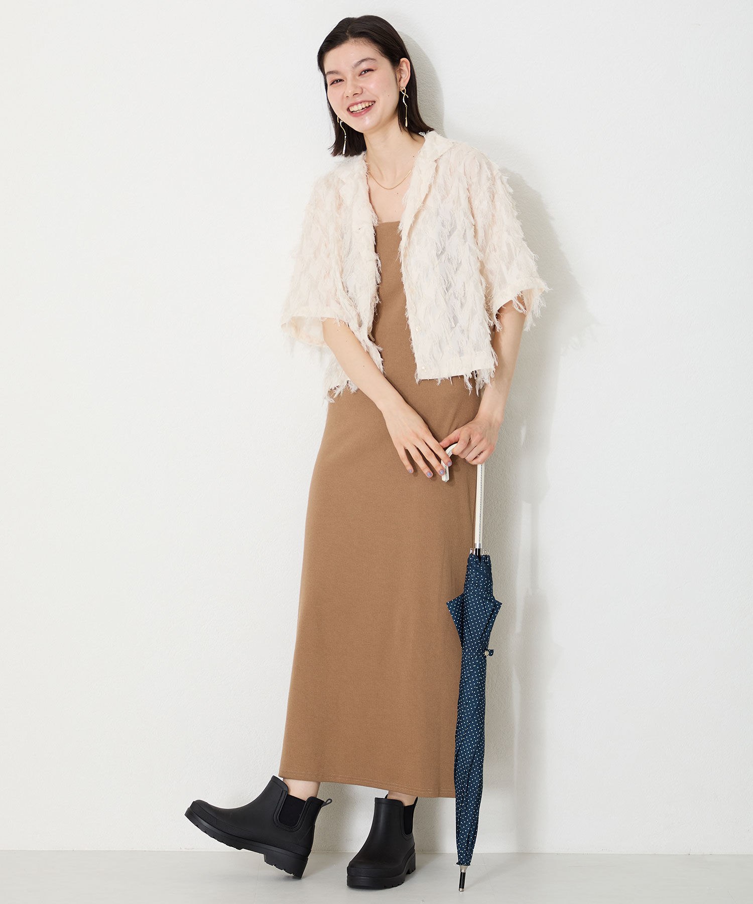 ORiental TRaffic「【防水】アンクル丈 サイドゴア 厚底 レインブーツ /R-0023　レインシューズ ショートブーツ」|ショートブーツ|