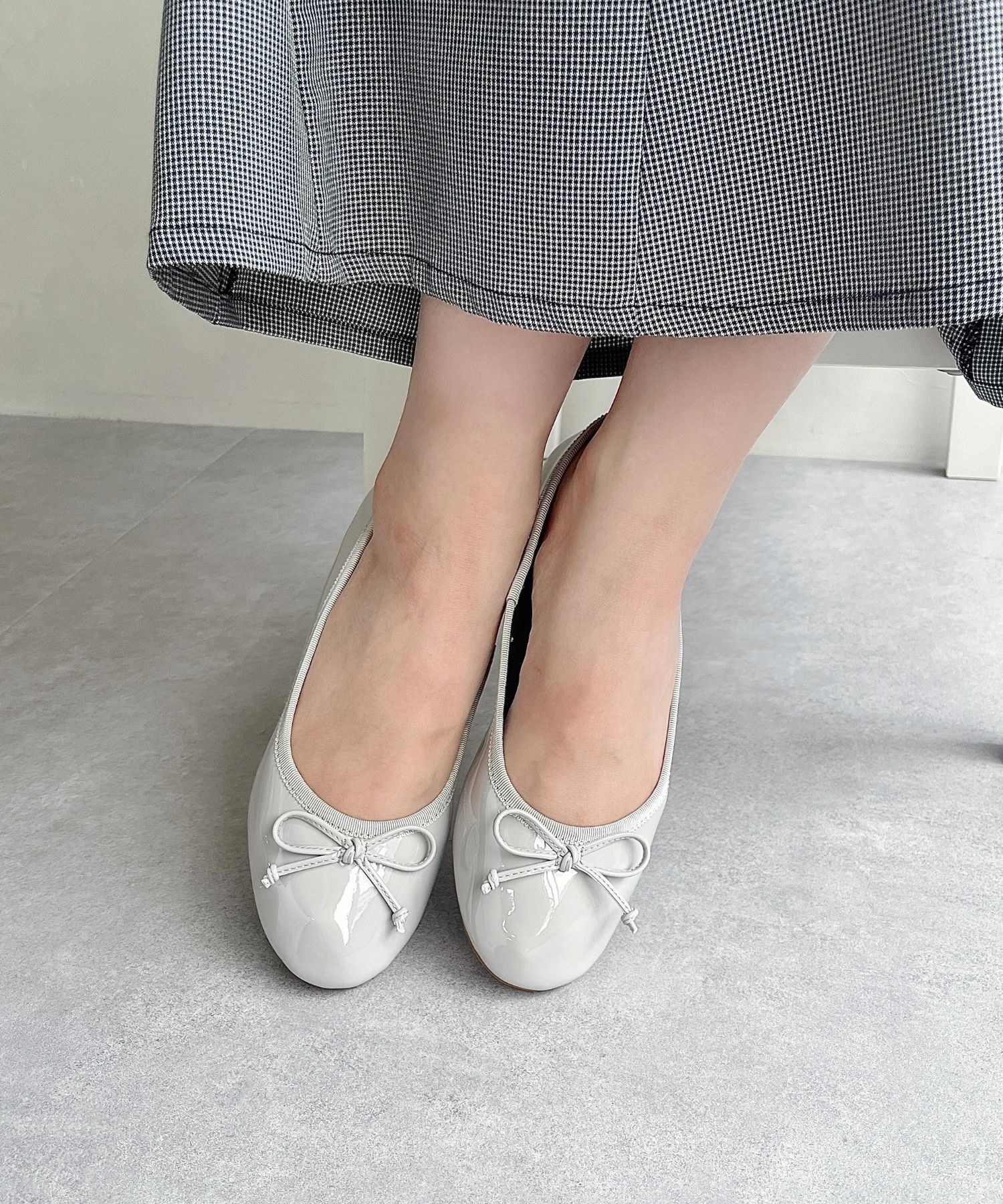 ORiental TRaffic「【防水】バレエ レインパンプス /R-1025 晴雨兼用 バレエシューズ フラット クッション」|パンプス|GREY